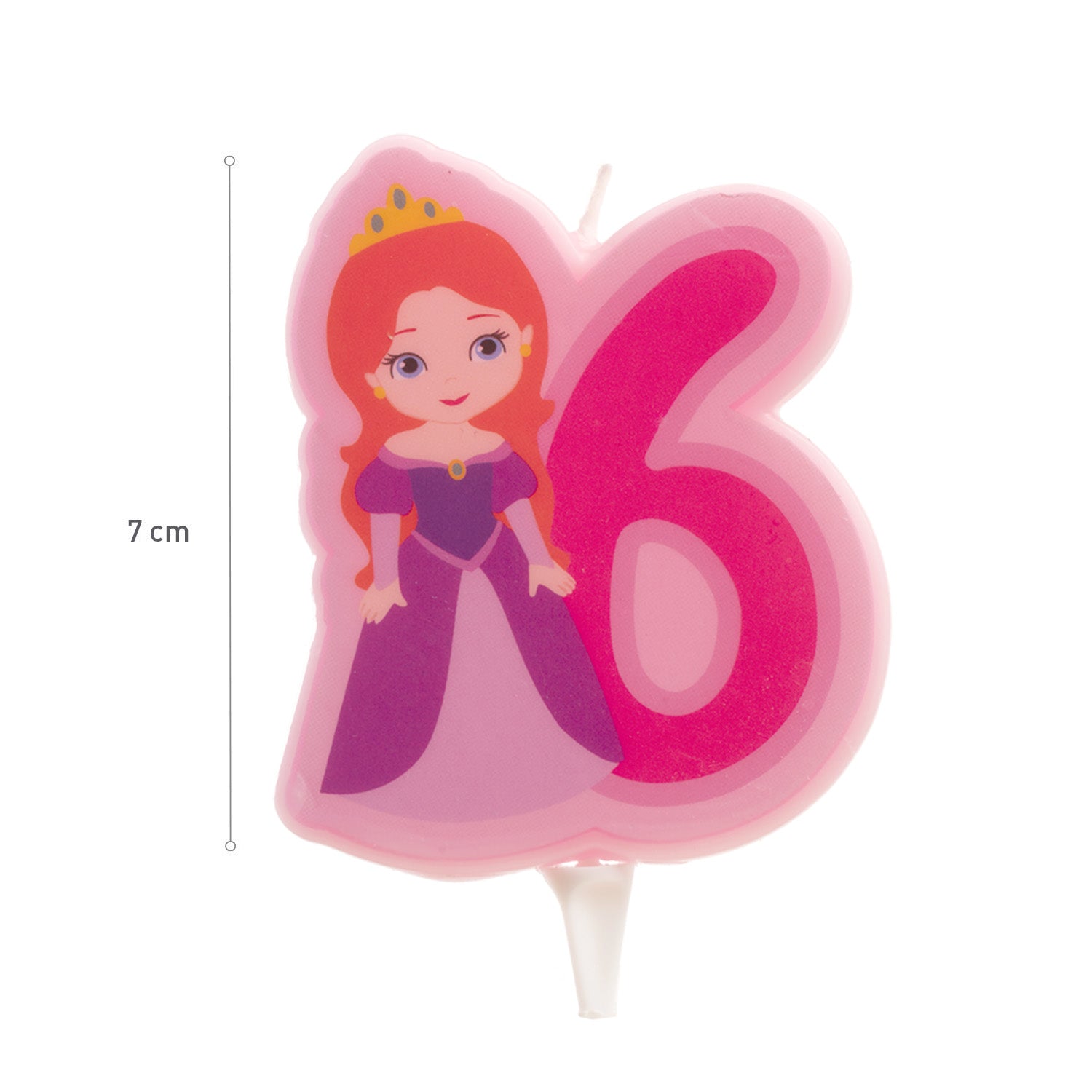 DISPLAY 12 CANDLES PRINCESS Nº6-7CM.