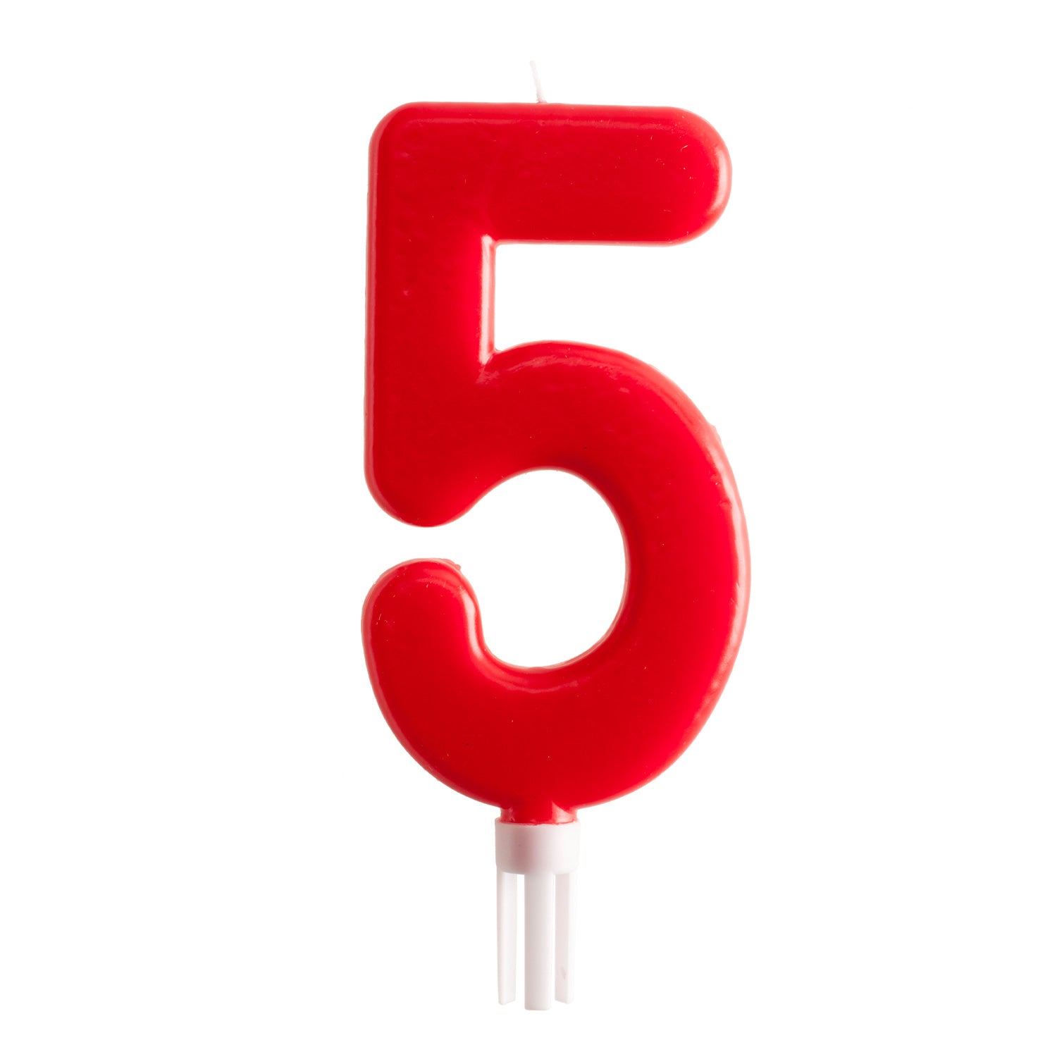 DISPLAY 6 GÉANTE BOUGIES CHIFFRE Nº5 15CM