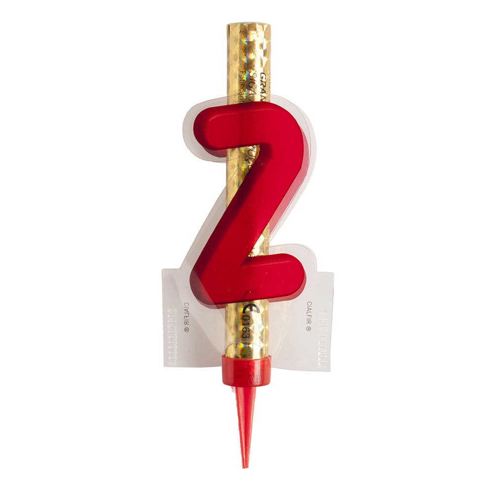 DISPLAY 12 CANDLE SPARKLER NUMBER 2 12 CM