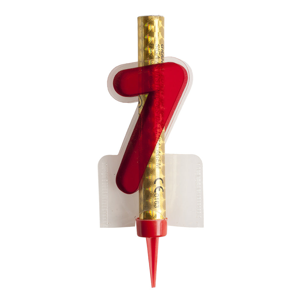 DISPLAY 12 CANDLE SPARKLER NUMBER 7 12 CM