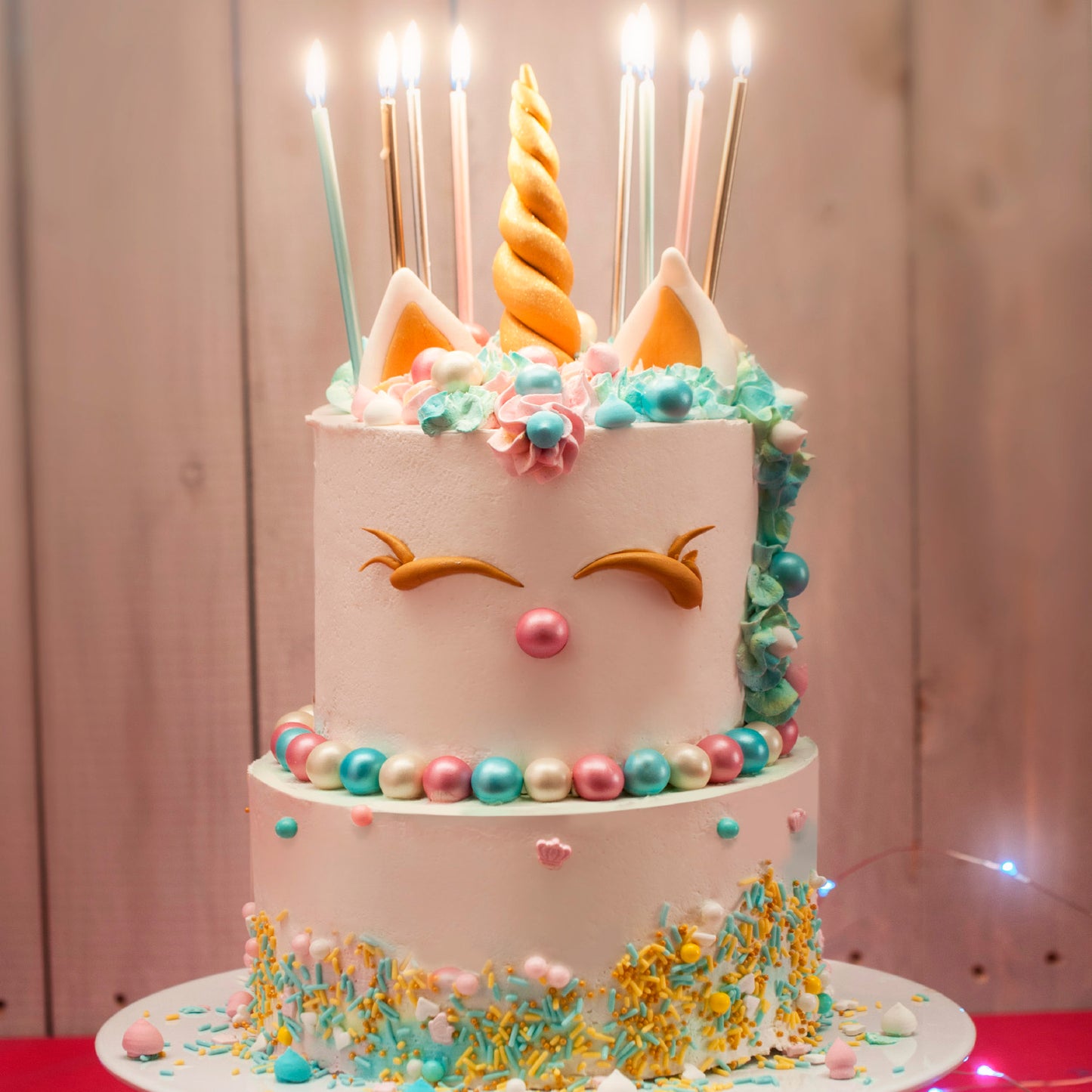 CONFEZIONE 16 CANDELINE METALLIZZATE MIX 13CM