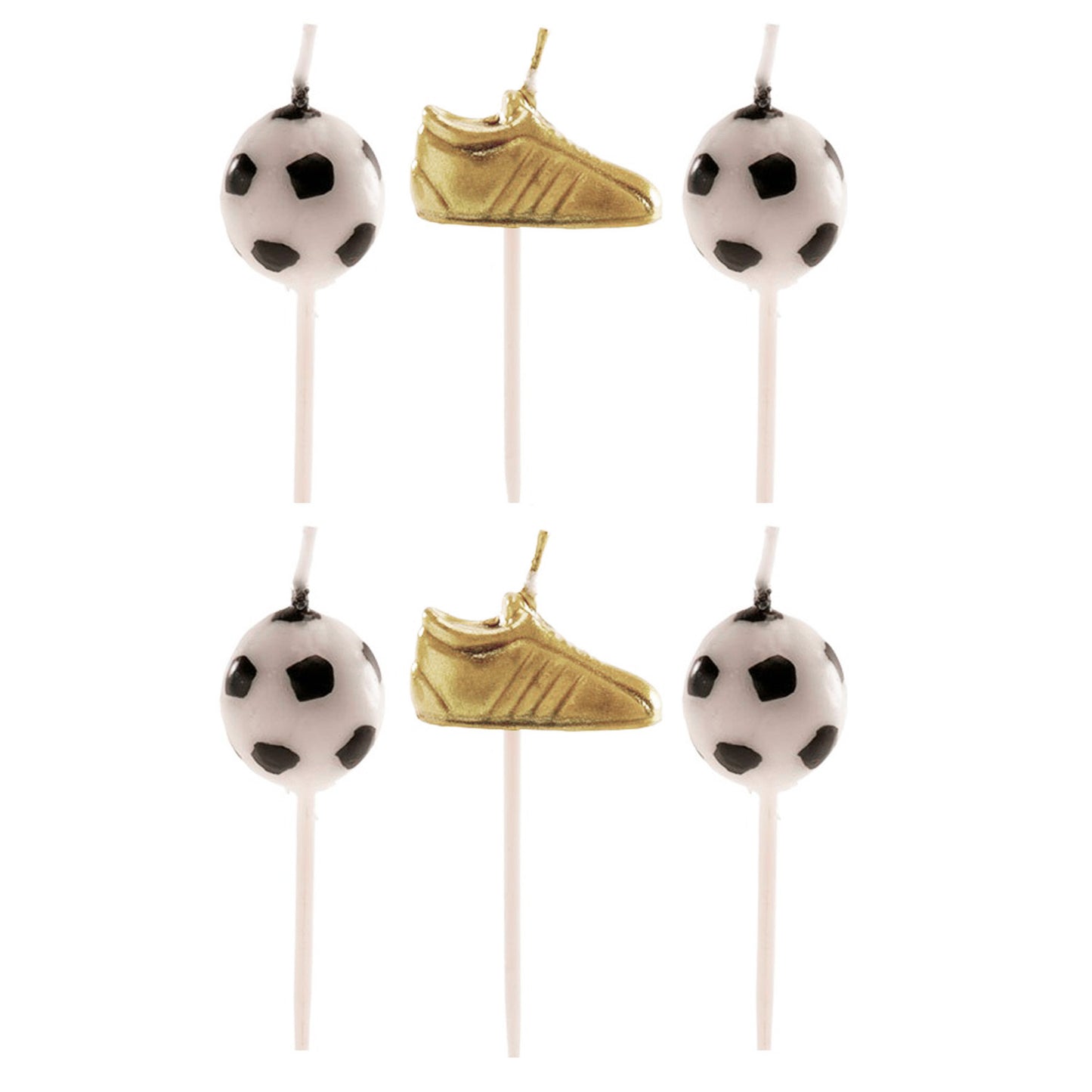 CONFEZIONE CANDELINE PALLONE E SCARPA DA CALCIO