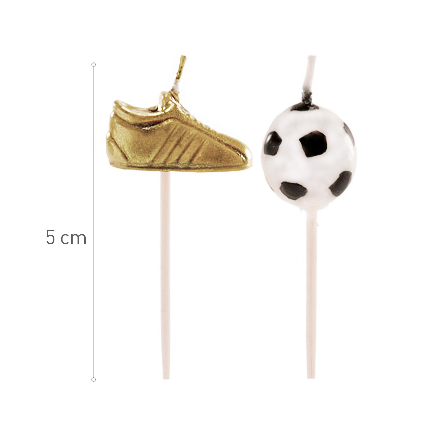 CONFEZIONE CANDELINE PALLONE E SCARPA DA CALCIO