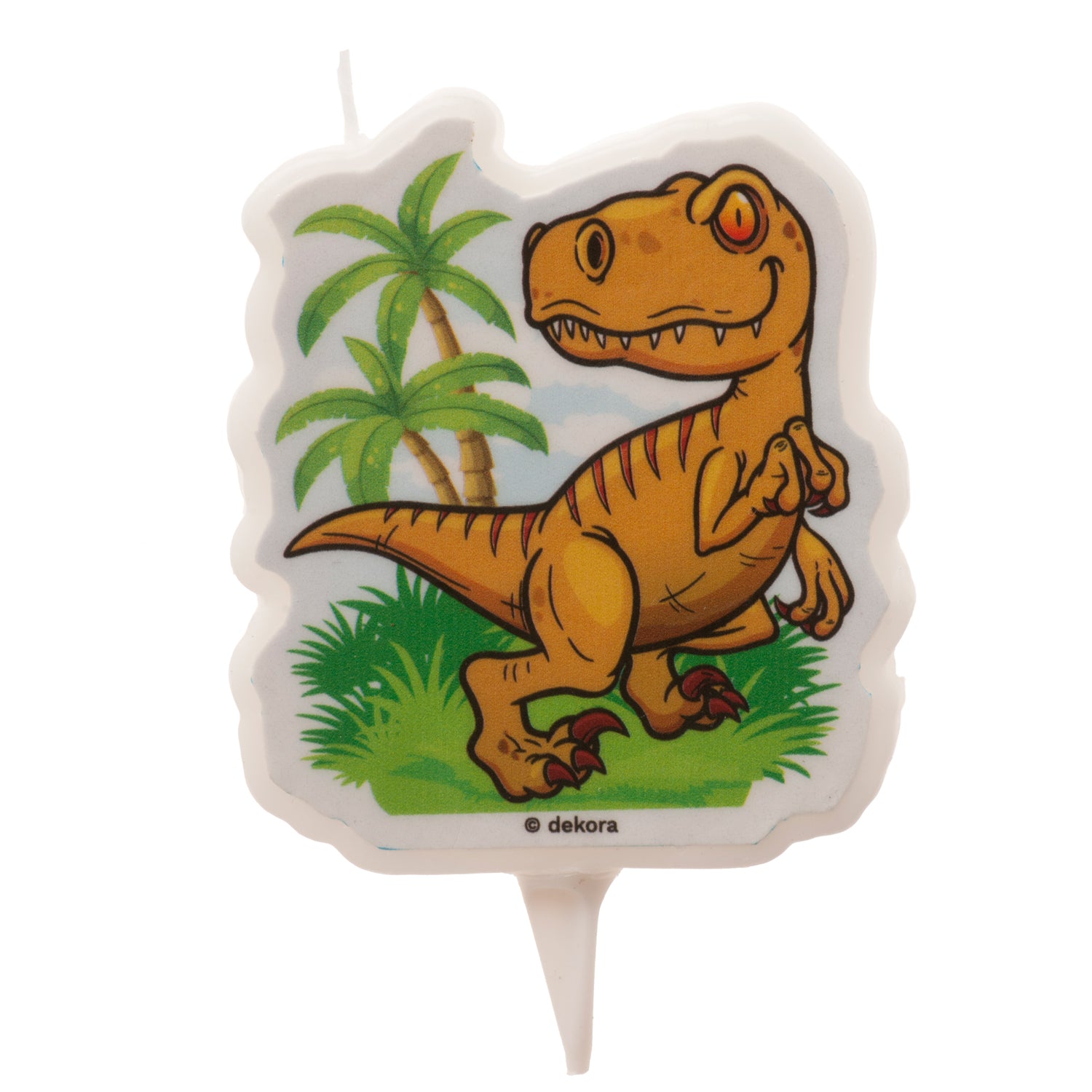 DISPLAY 12 VELAS 2D DINOSAURIO CUMPLEAÑOS 7,5CM