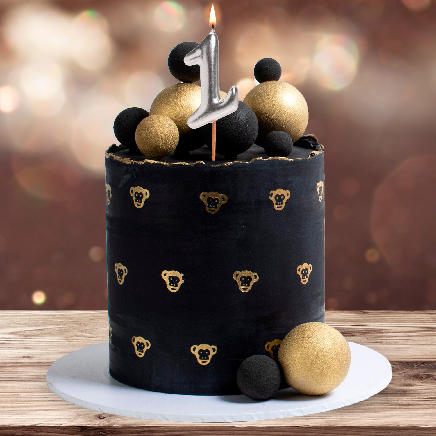 BOUGIE D'ANNIVERSAIRE COMIC EN ARGENT | Nº1