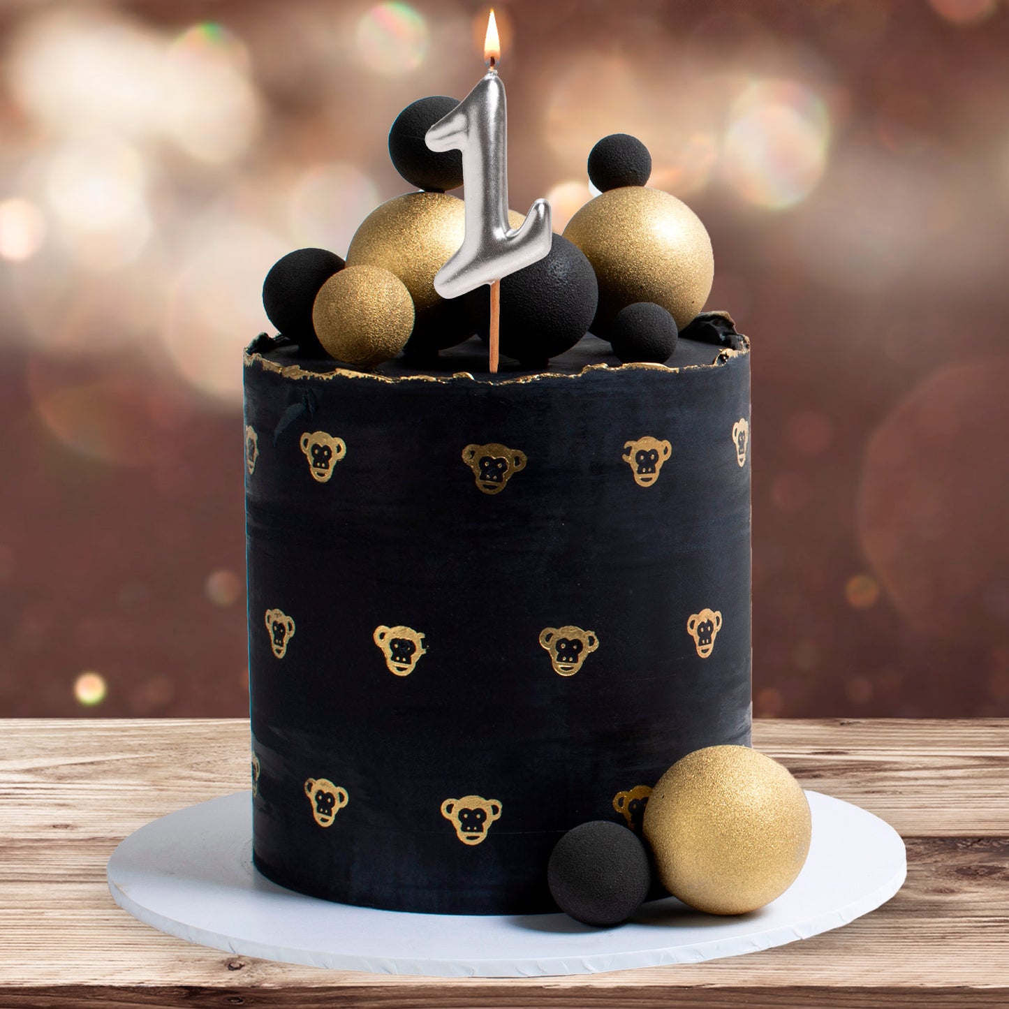 BOUGIE D'ANNIVERSAIRE COMIC EN ARGENT | Nº1