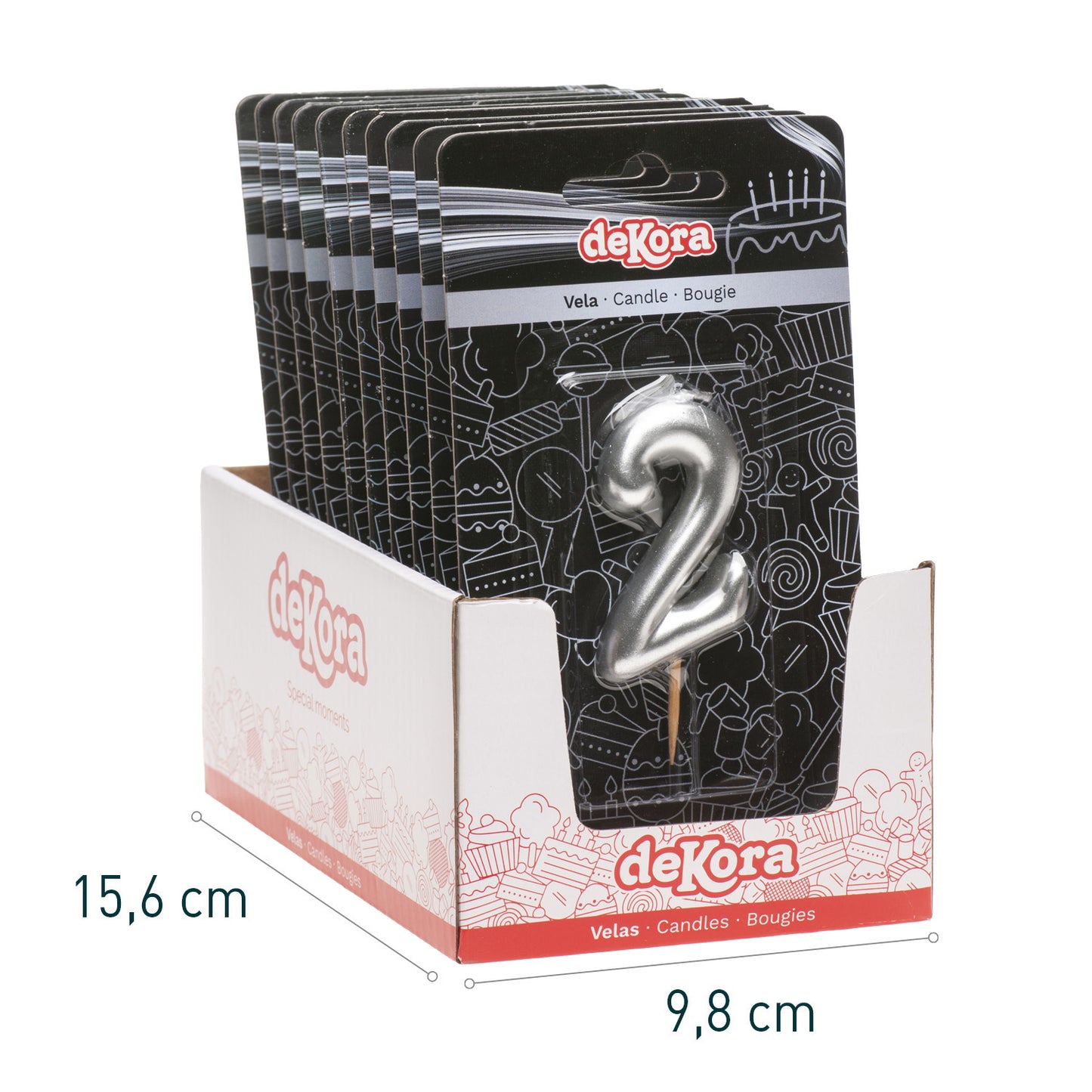 VELA CUMPLEAÑOS COMIC PLATA | Nº2