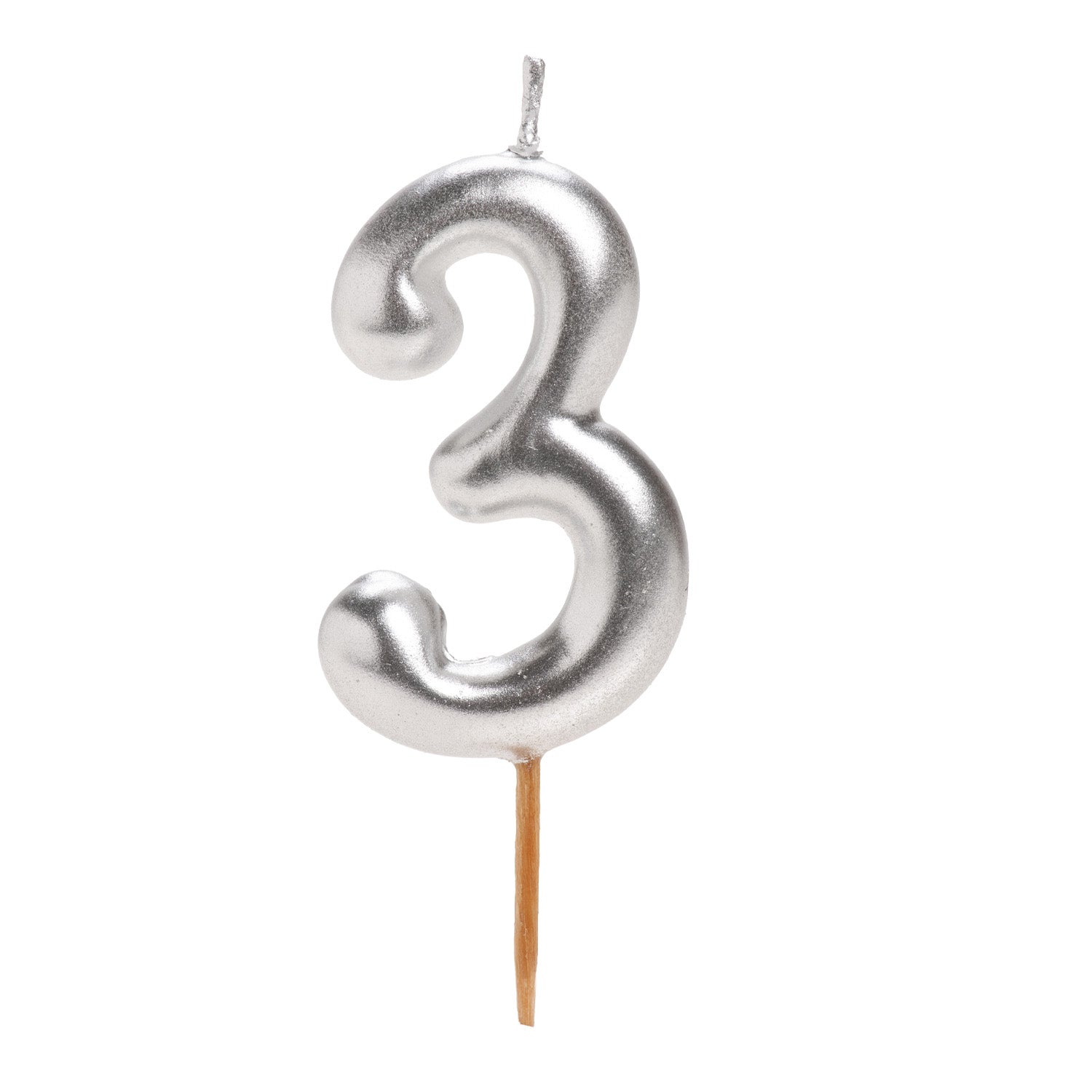 BOUGIE D'ANNIVERSAIRE COMIC EN ARGENT | Nº3