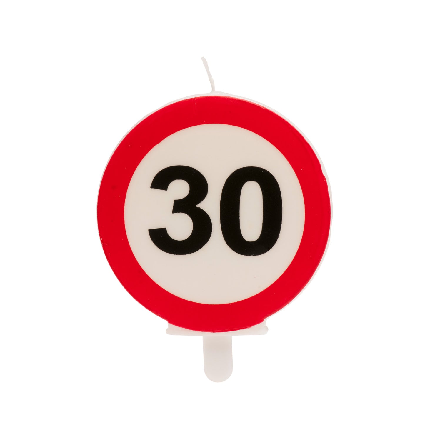 VELA 30 CUMPLEAÑOS SEÑAL PROHIBIDO 6,3CM