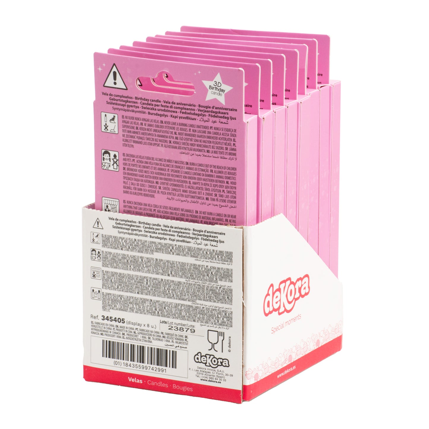 BOUGIE D'ANNIVERSAIRE LICORNE 8X6.2CM