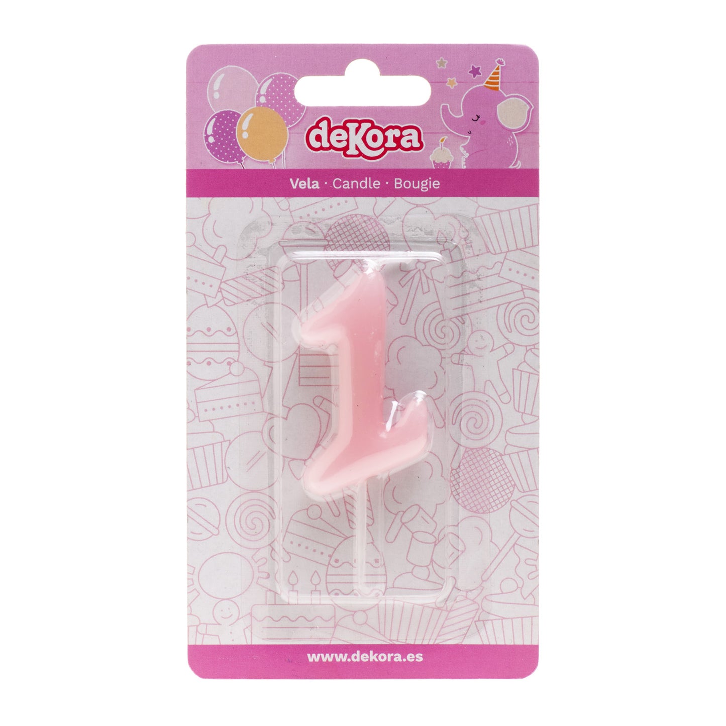 VELA ANIVERSÁRIO COMIC BEBÊ ROSA | Nº1