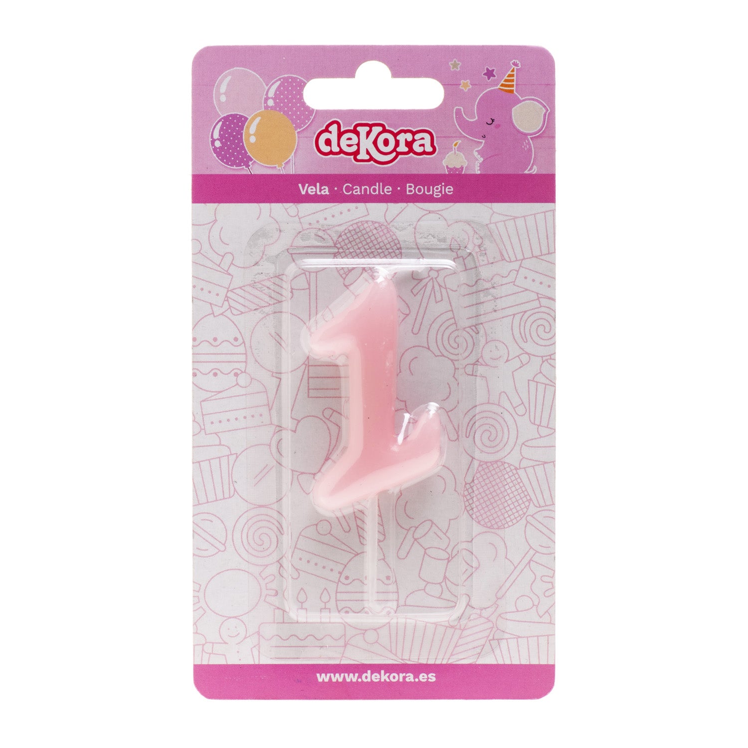 VELA ANIVERSÁRIO COMIC BEBÊ ROSA | Nº1