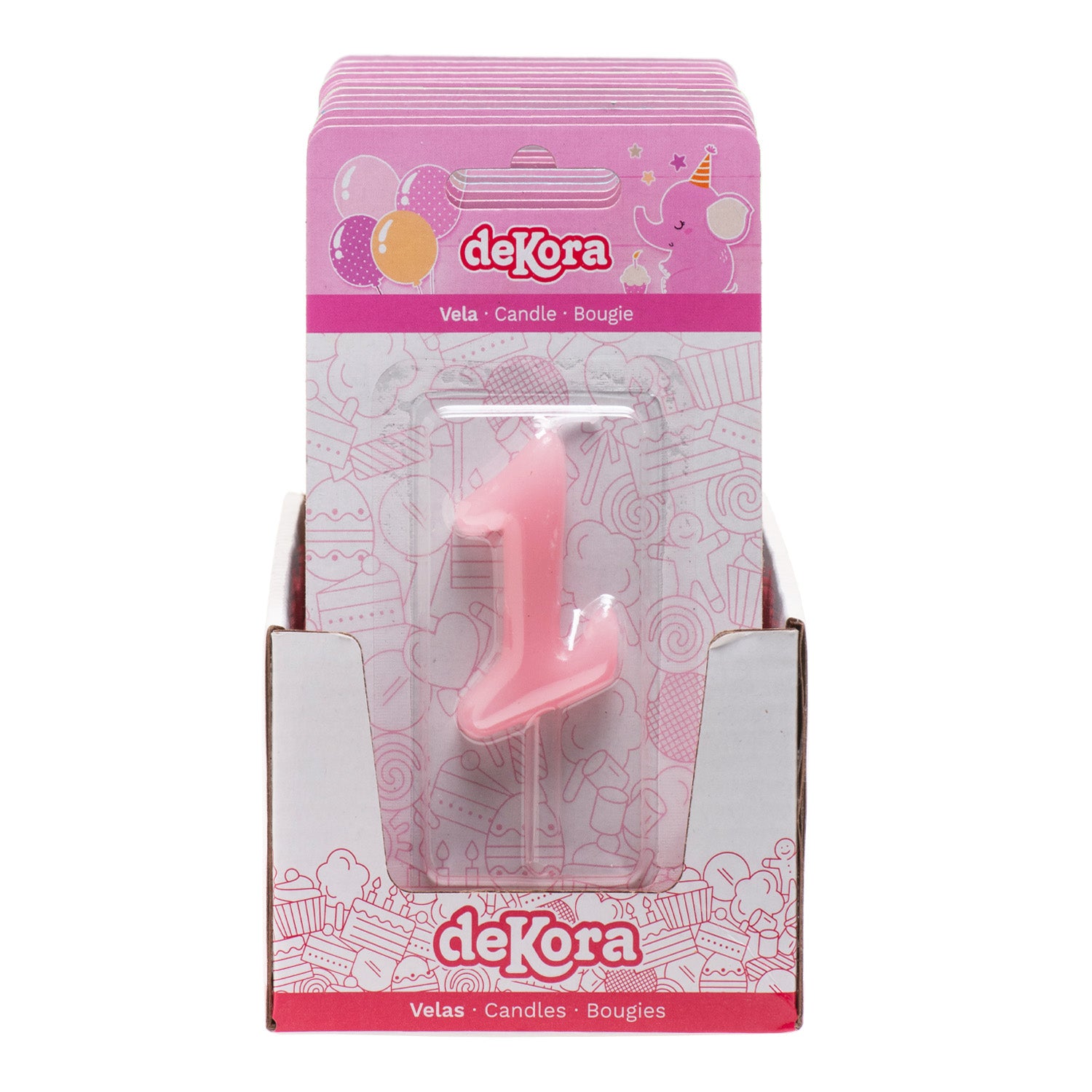 VELA ANIVERSÁRIO COMIC BEBÊ ROSA | Nº1