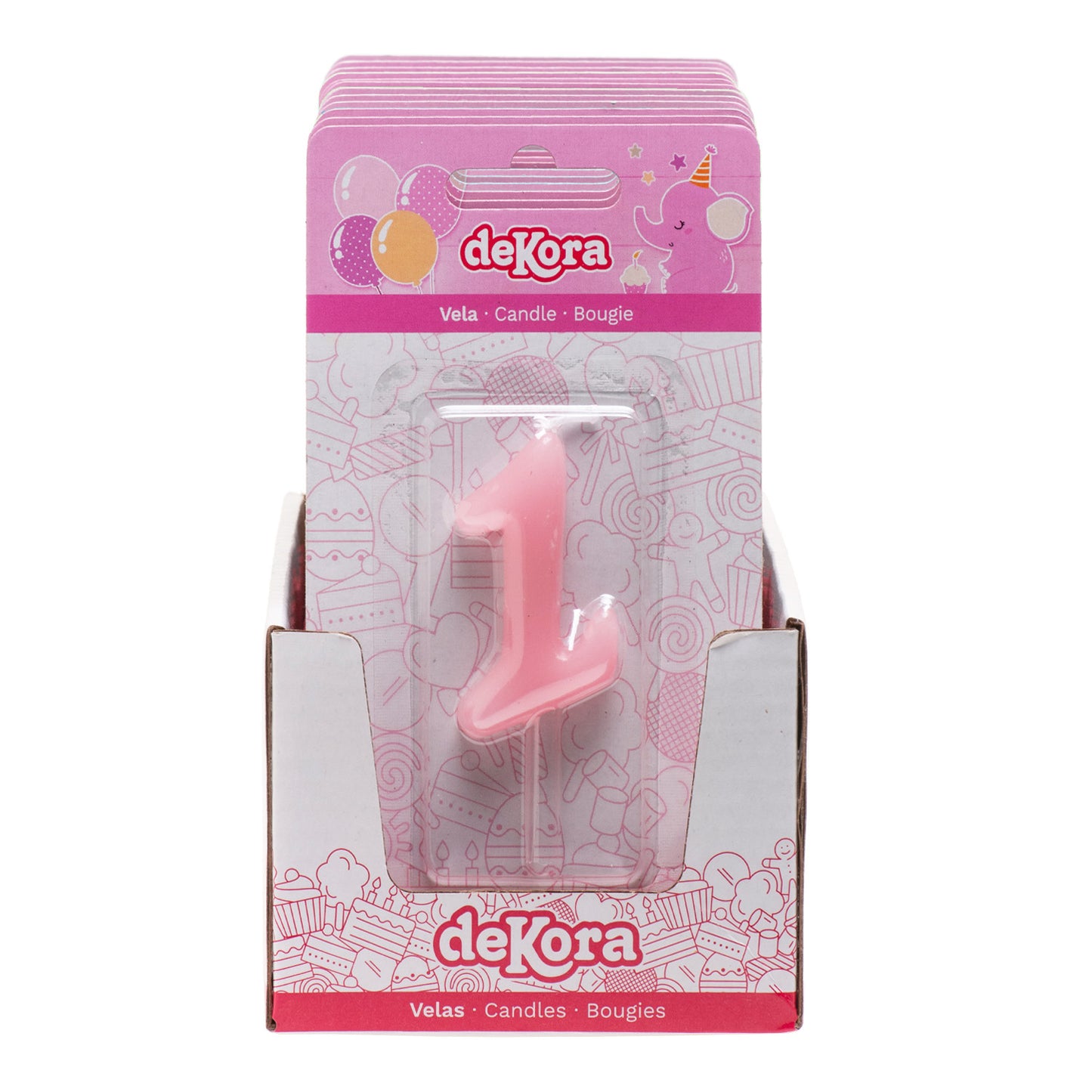 VELA ANIVERSÁRIO COMIC BEBÊ ROSA | Nº1