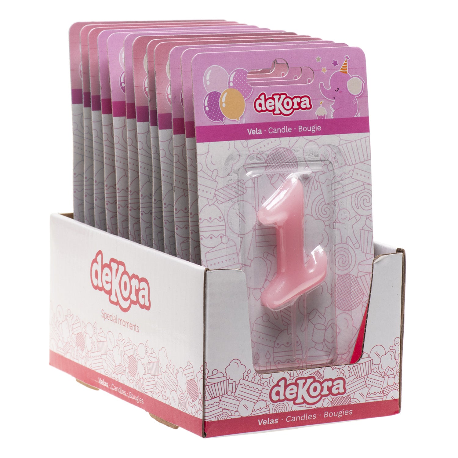 VELA ANIVERSÁRIO COMIC BEBÊ ROSA | Nº1