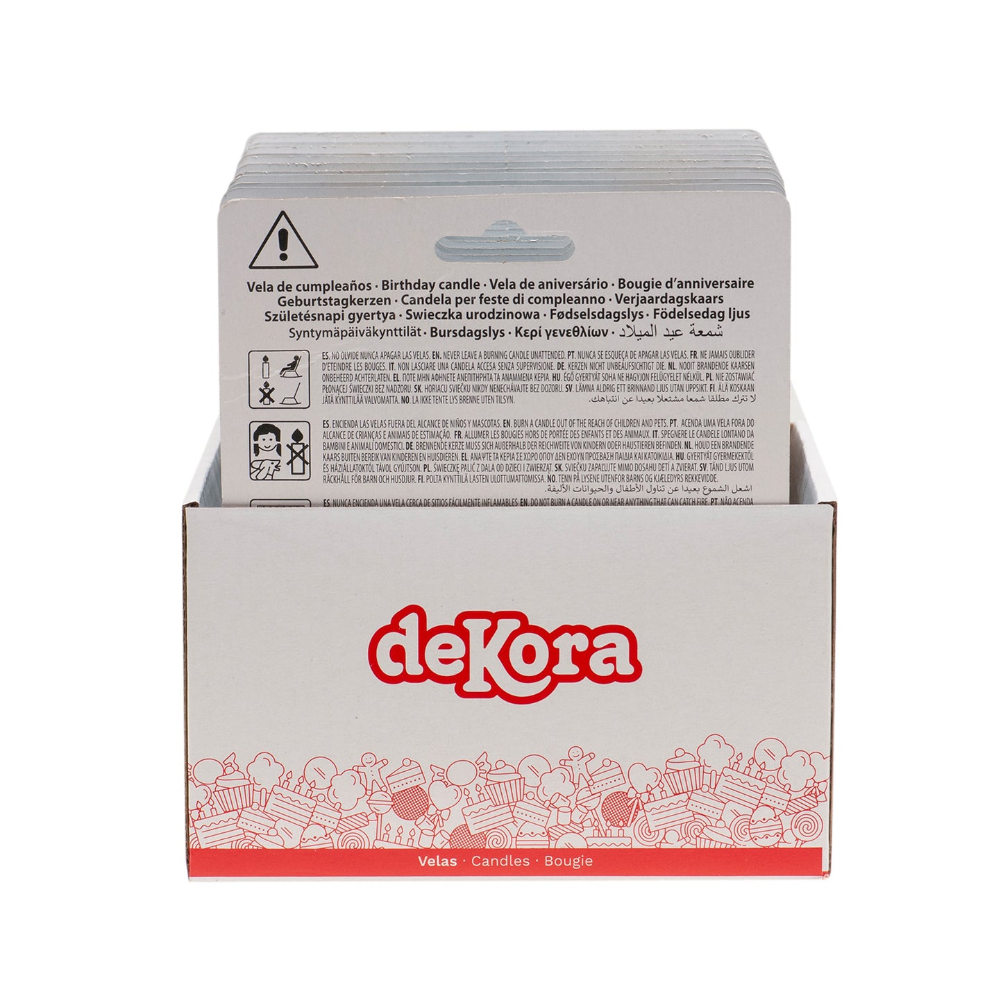 VELA CUMPLEAÑOS HAPPY BIRTHDAY AZUL 10X6,5CM