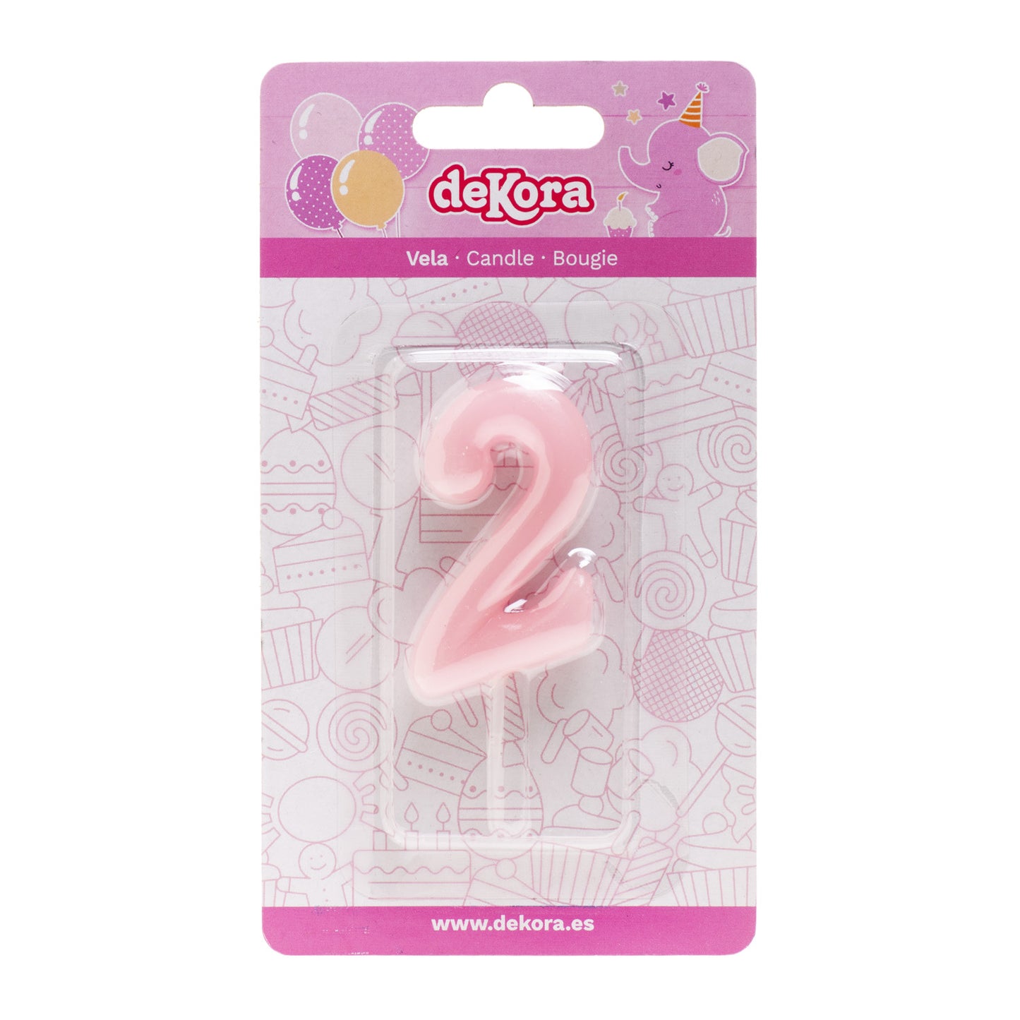 VELA DE CUMPLEAÑOS COMIC ROSA BEBE | Nº2