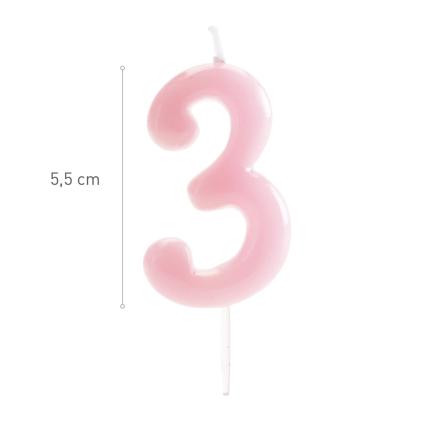 BOUGIE D´ANNIVERSAIRE COMIC BÉBÉ ROSE | Nº3