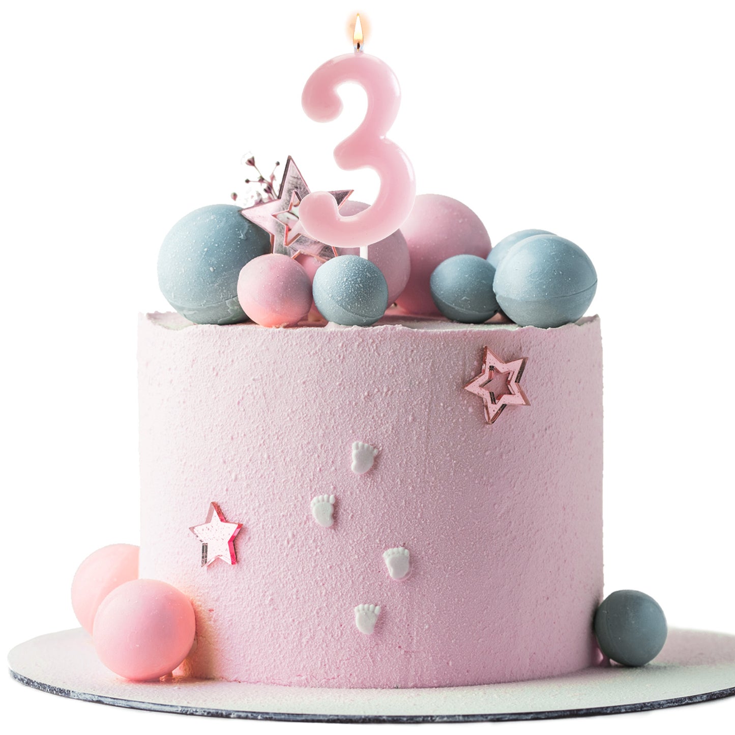 BOUGIE D´ANNIVERSAIRE COMIC BÉBÉ ROSE | Nº3
