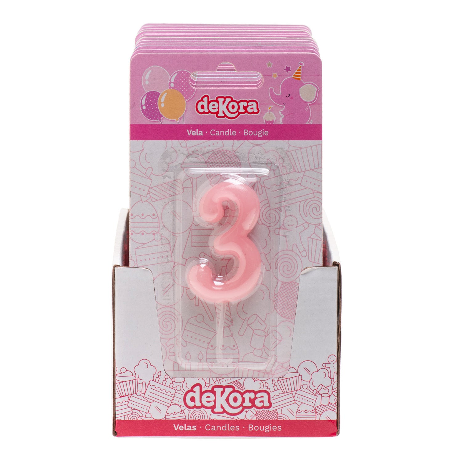 BOUGIE D´ANNIVERSAIRE COMIC BÉBÉ ROSE | Nº3