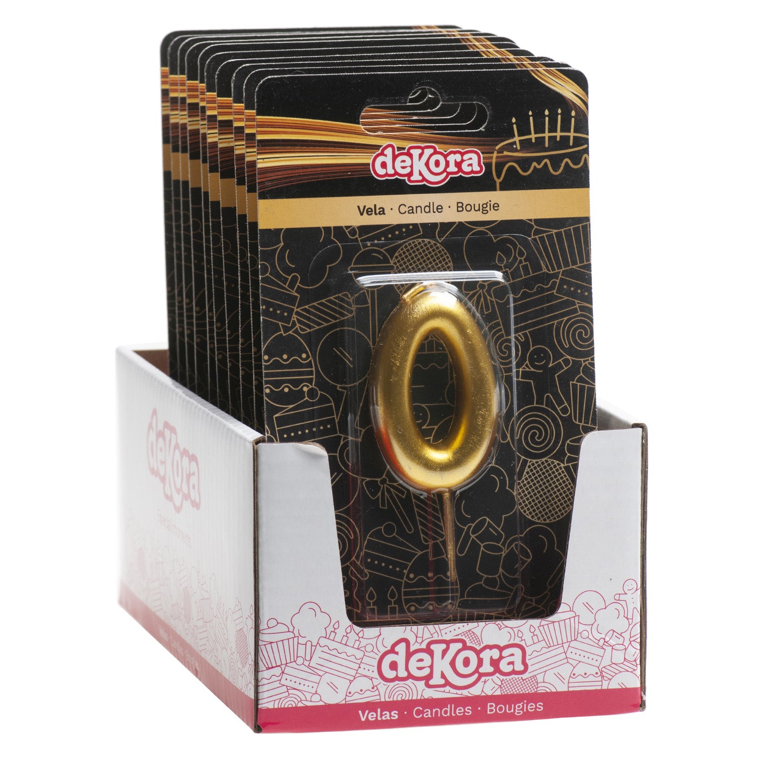 GOLD COMIC BIRTHDAY CANDLE | Nº0