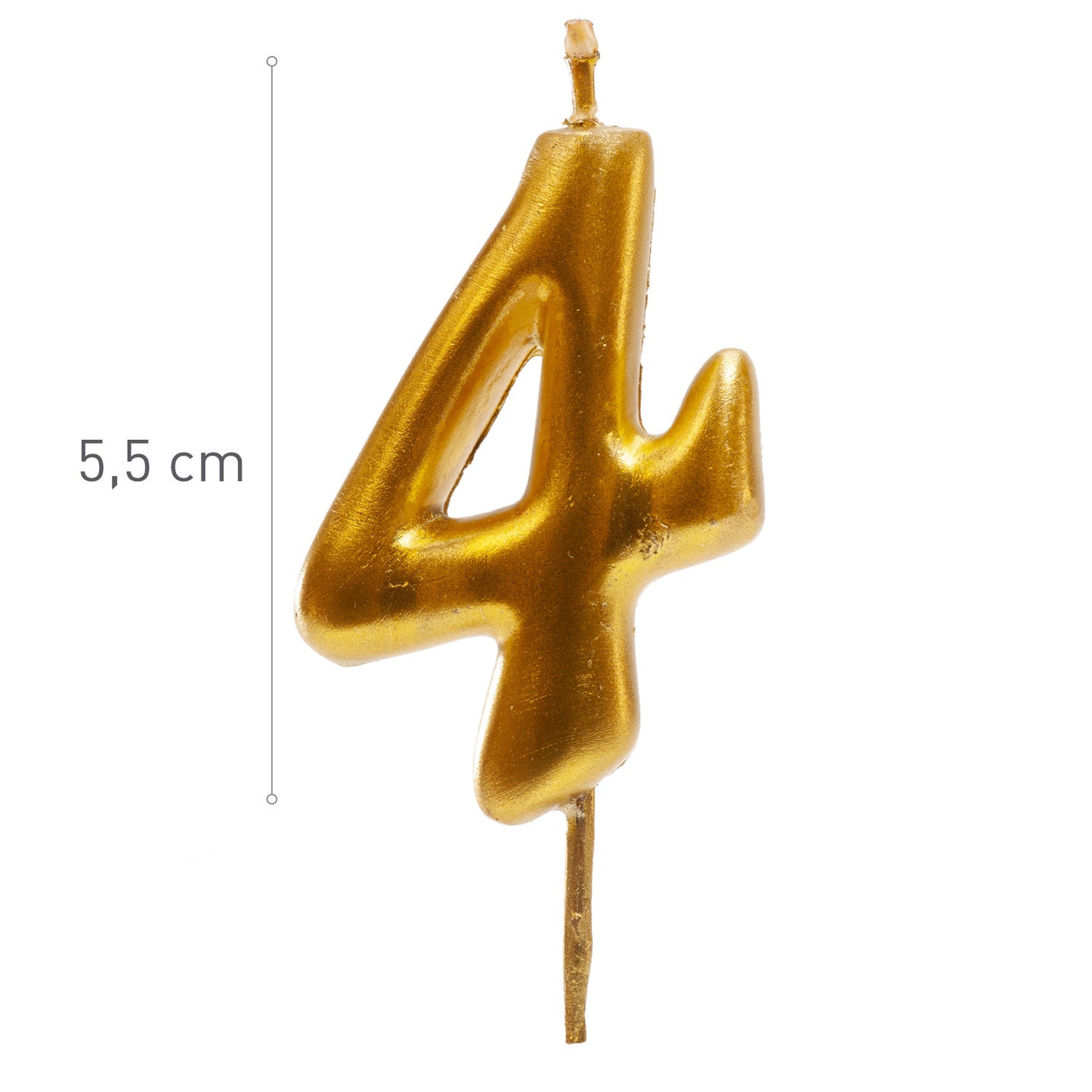 VELAS CUMPLEAÑOS COMIC ORO 5CM | Nº4