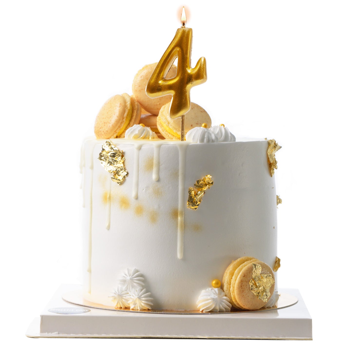 GOLD COMIC BIRTHDAY CANDLE | Nº4