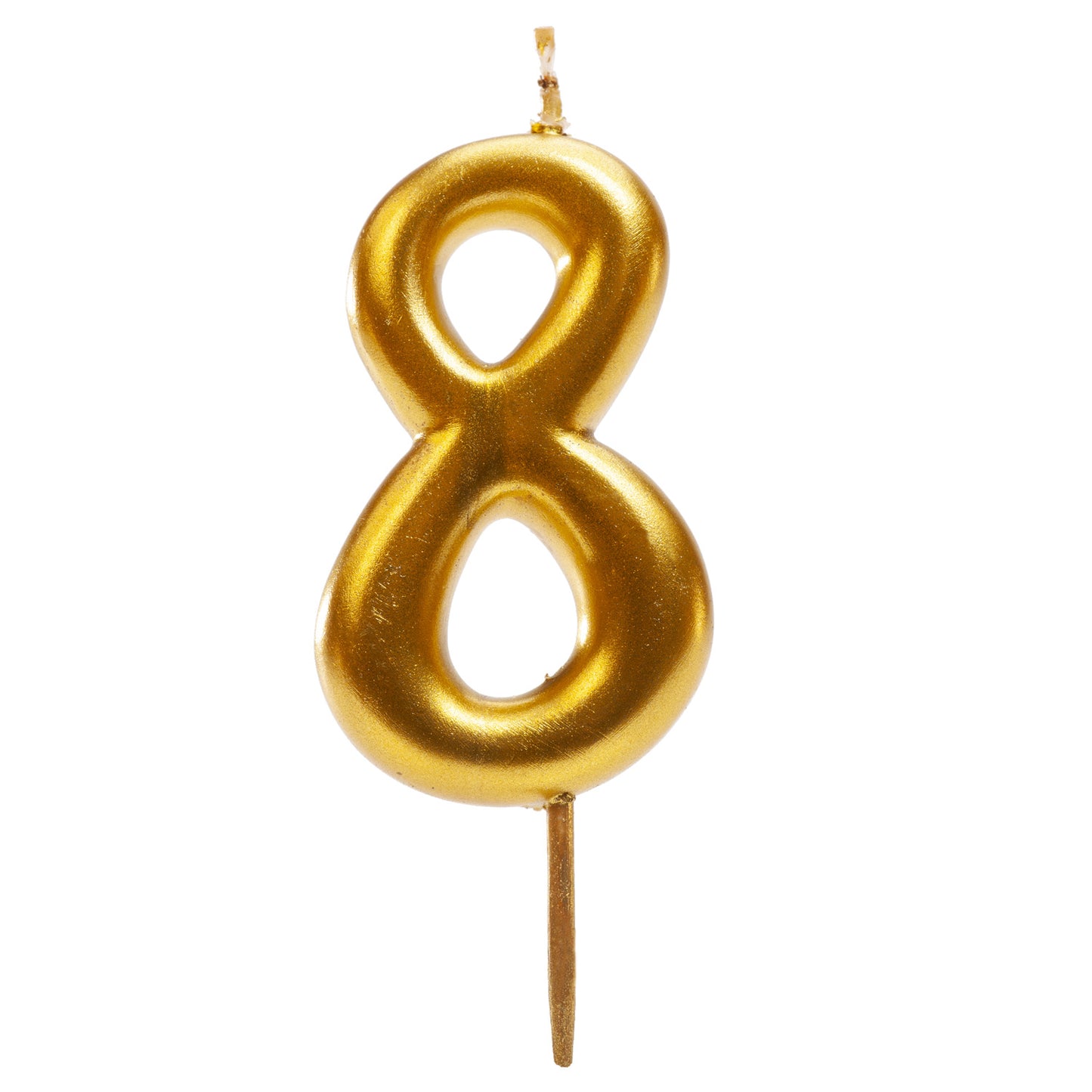 GOLD COMIC BIRTHDAY CANDLE | Nº8