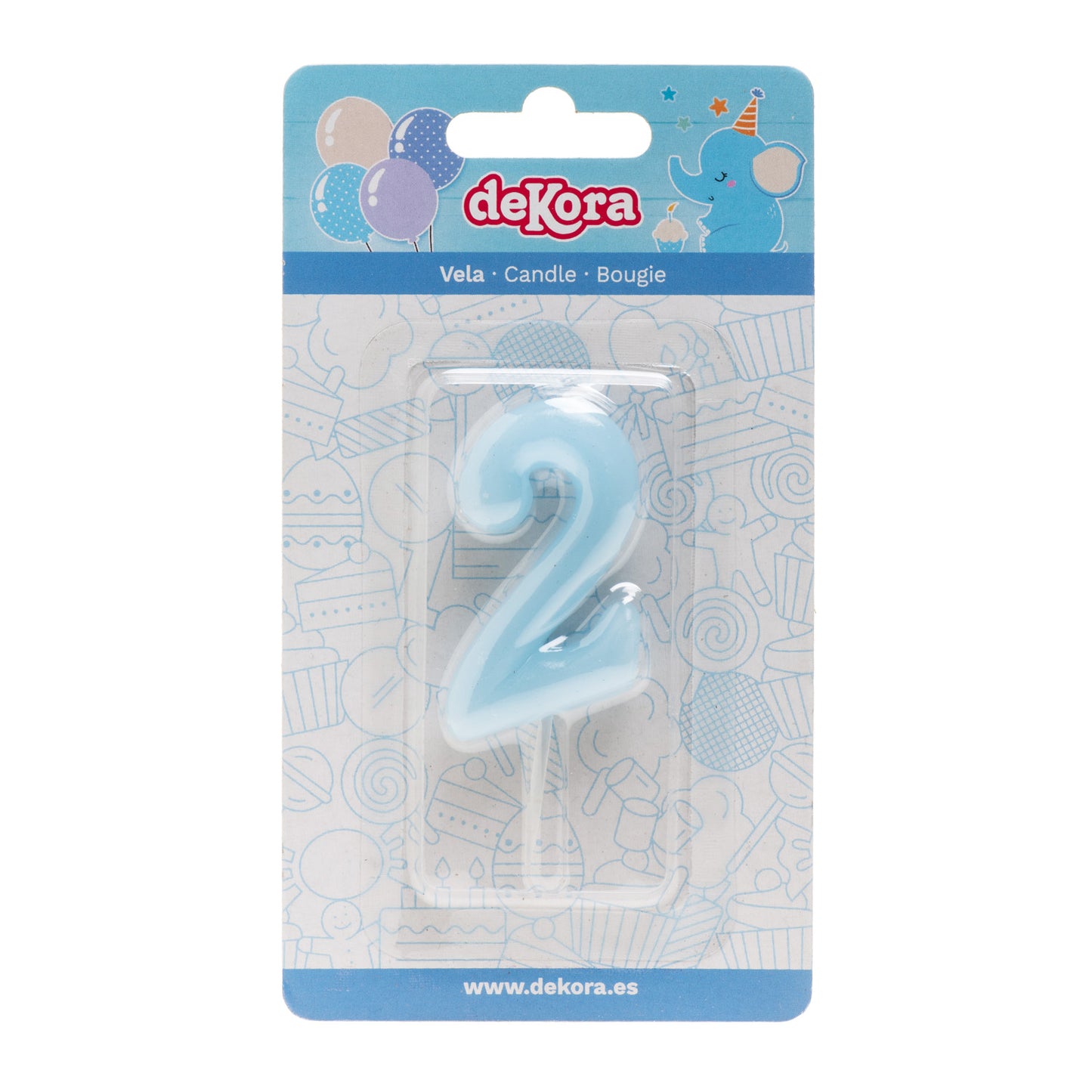 BABY BLUE COMIC BIRTHDAY CANDLE | Nº2