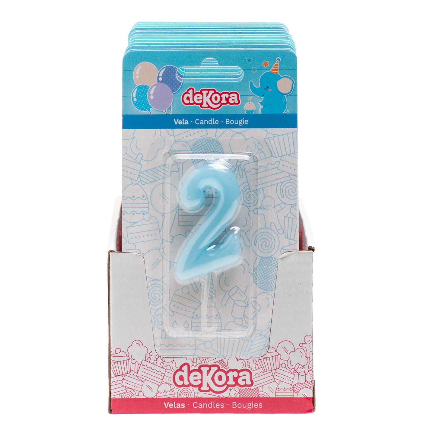 BABY BLUE COMIC BIRTHDAY CANDLE | Nº2