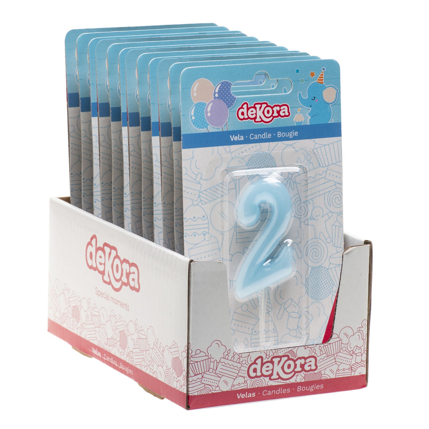 BABY BLUE COMIC BIRTHDAY CANDLE | Nº2