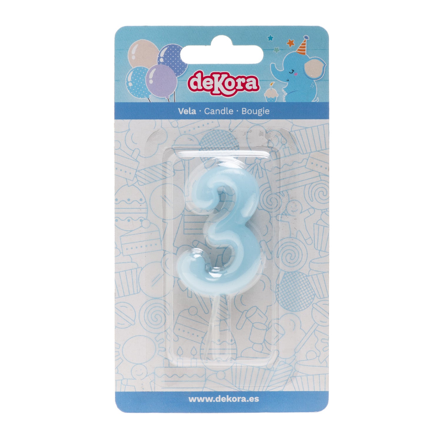 VELA ANIVERSÁRIO COMIC BEBÊ AZUL | Nº3