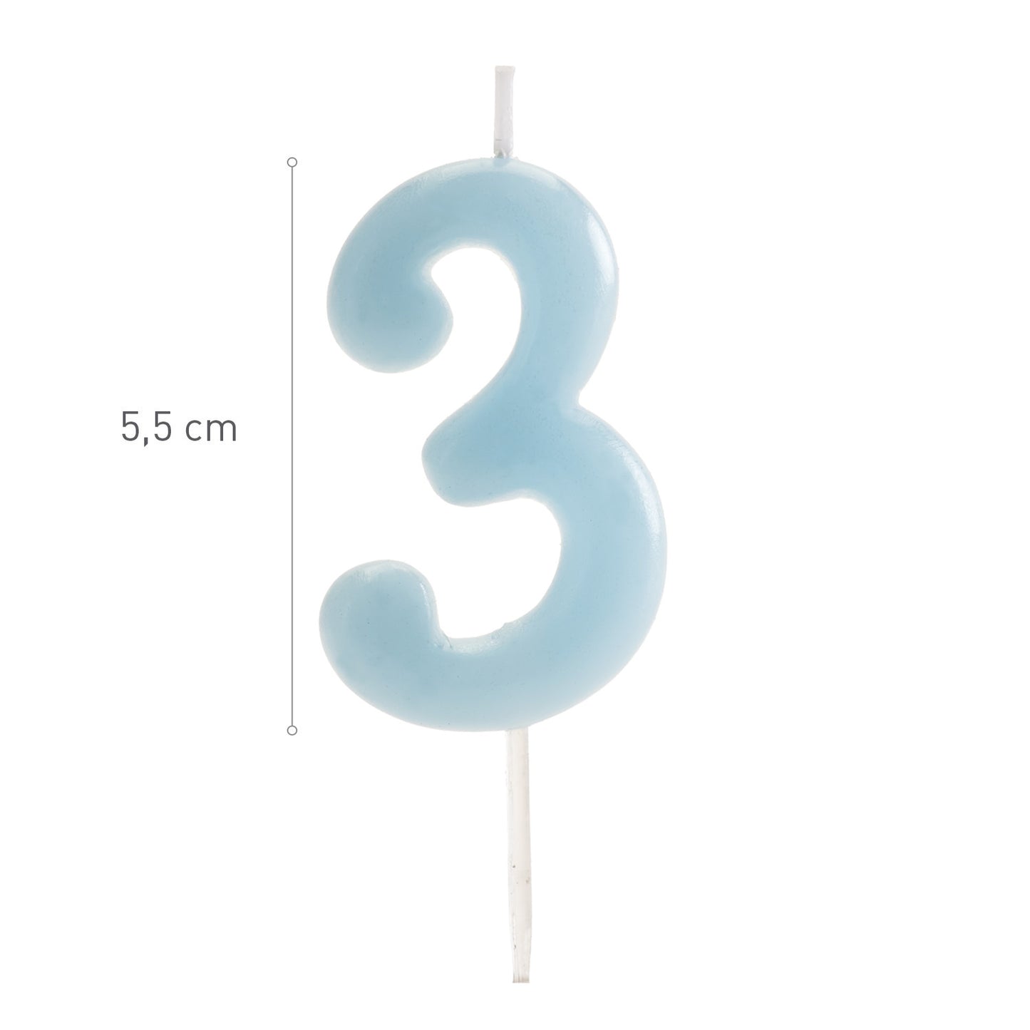 BABY BLUE COMIC BIRTHDAY CANDLE | Nº3