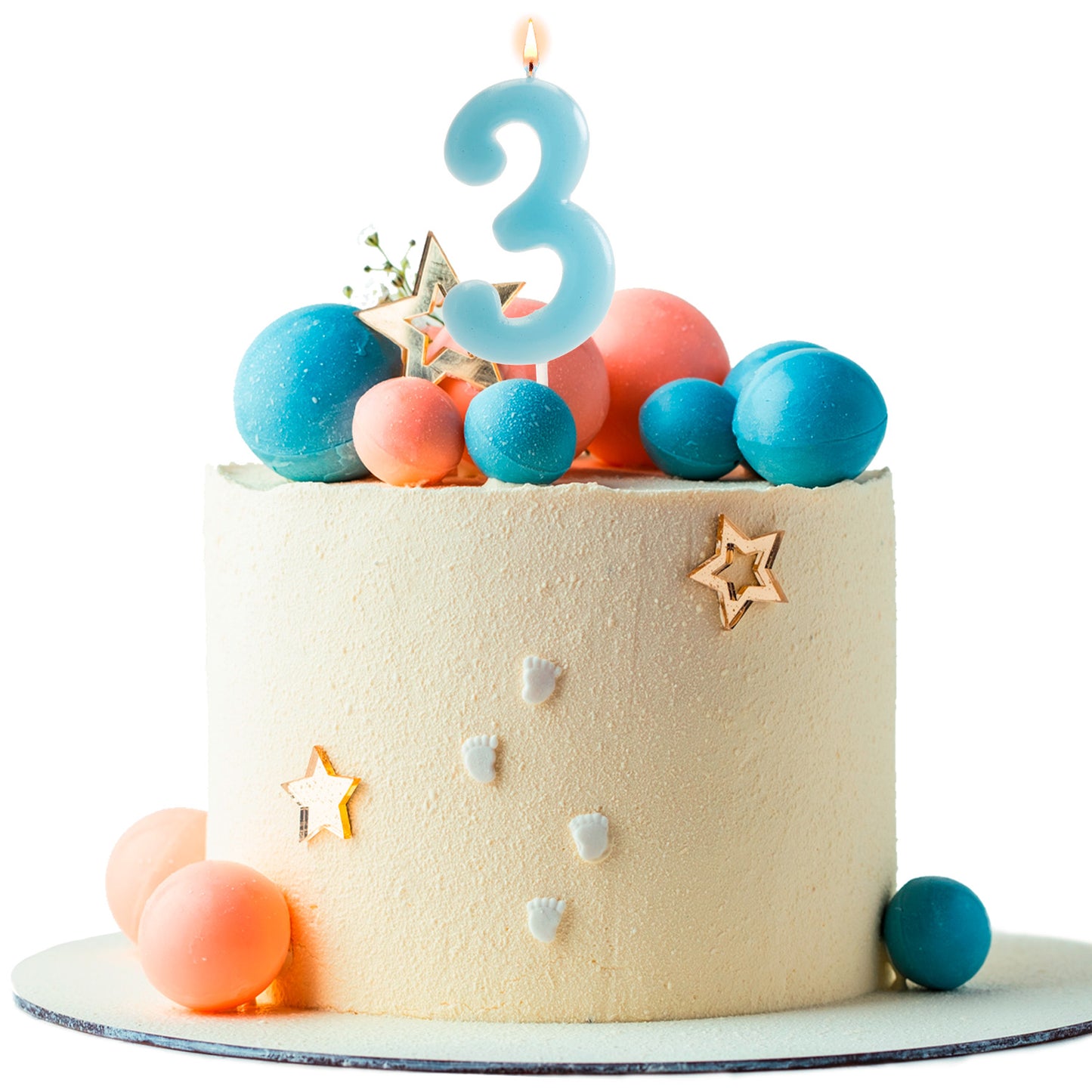 BABY BLUE COMIC BIRTHDAY CANDLE | Nº3