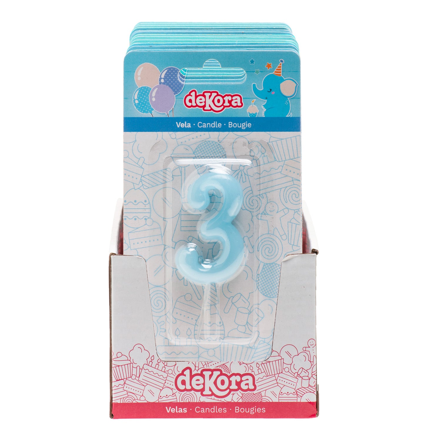 BABY BLUE COMIC BIRTHDAY CANDLE | Nº3