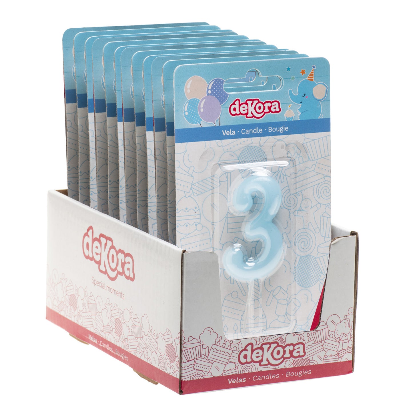 BABY BLUE COMIC BIRTHDAY CANDLE | Nº3