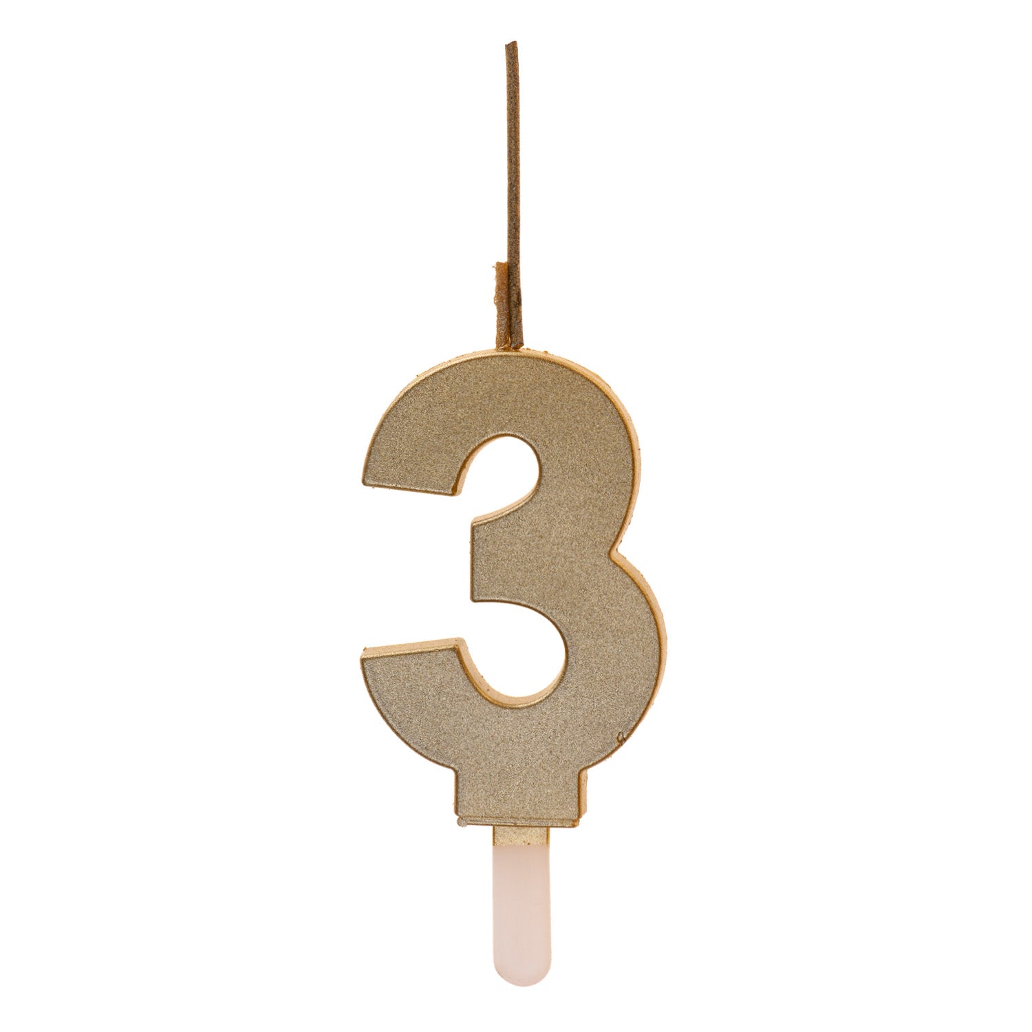 VELAS CHISPEANTES DE CUMPLEAÑOS ORO Nº3