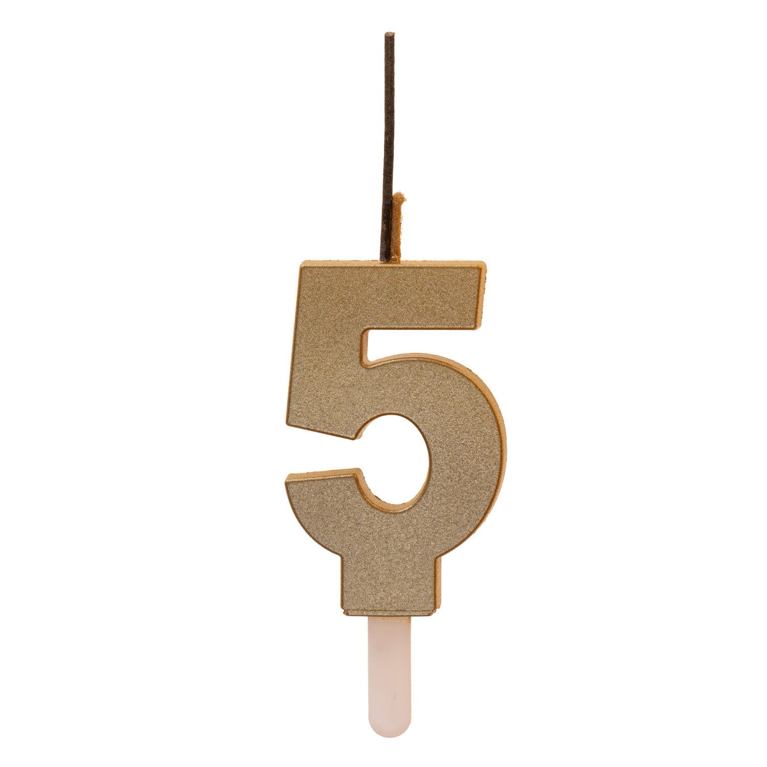 BOUGIES D'ANNIVERSAIRE PÉTILLANTES OR Nº5