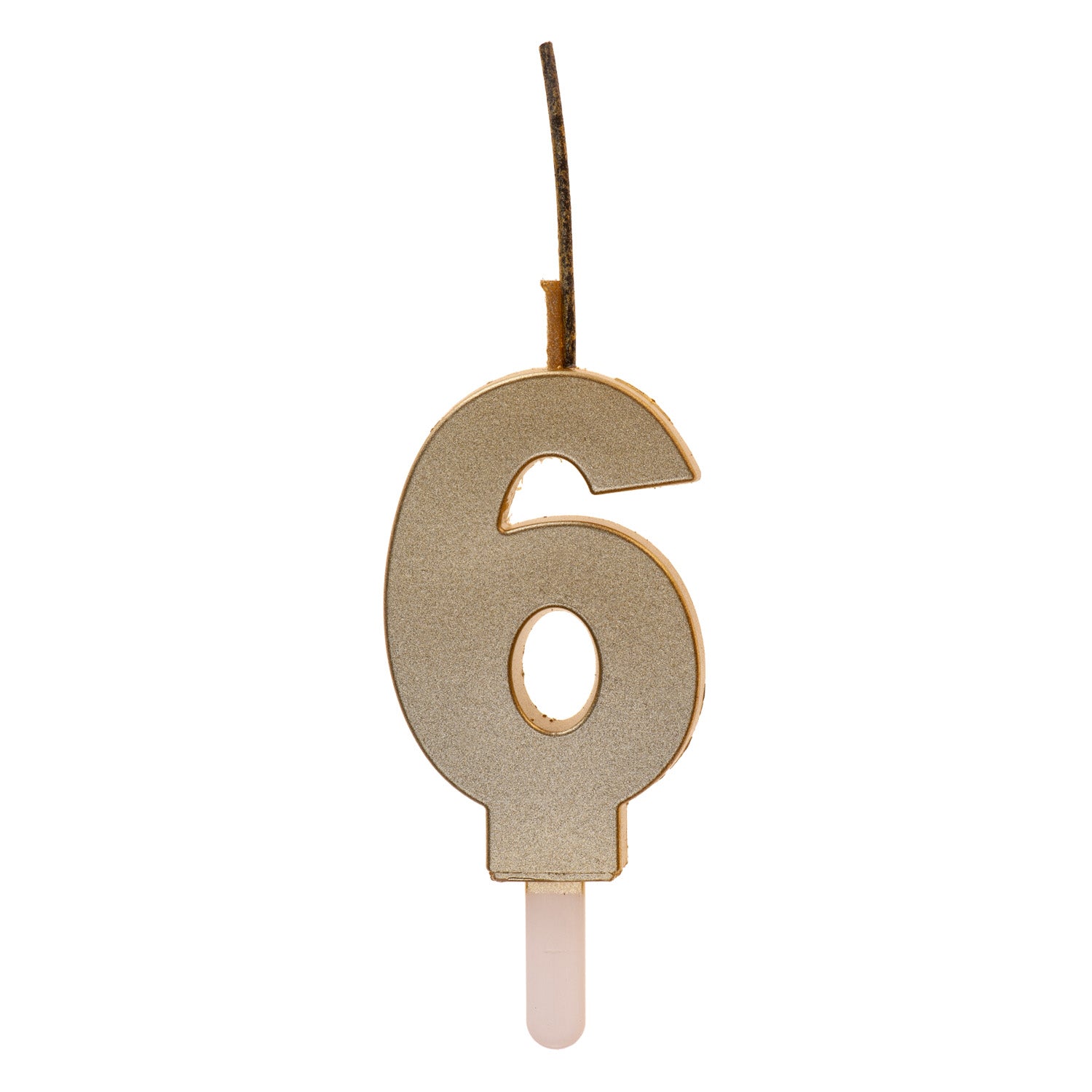 VELAS CHISPEANTES DE CUMPLEAÑOS ORO Nº6
