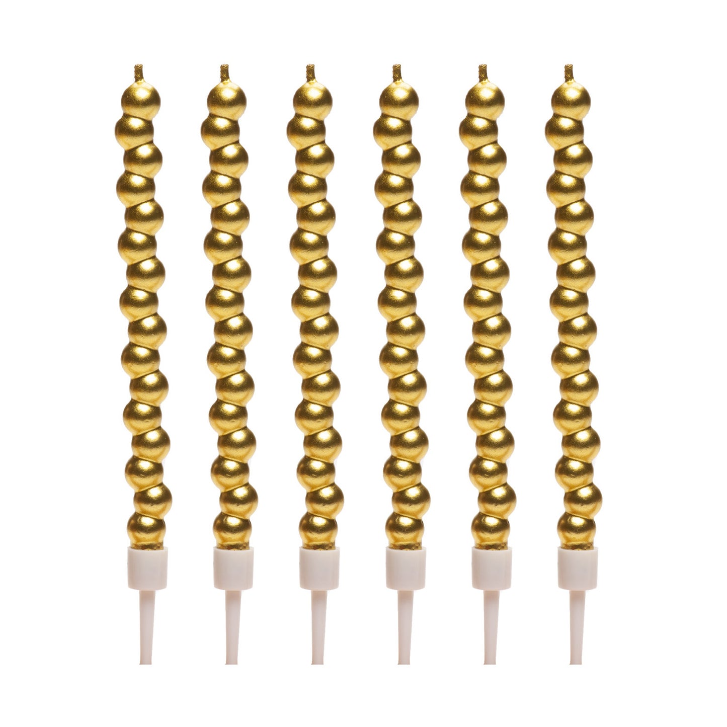 CANDELE A BOLLA COLOR ORO 14 CM