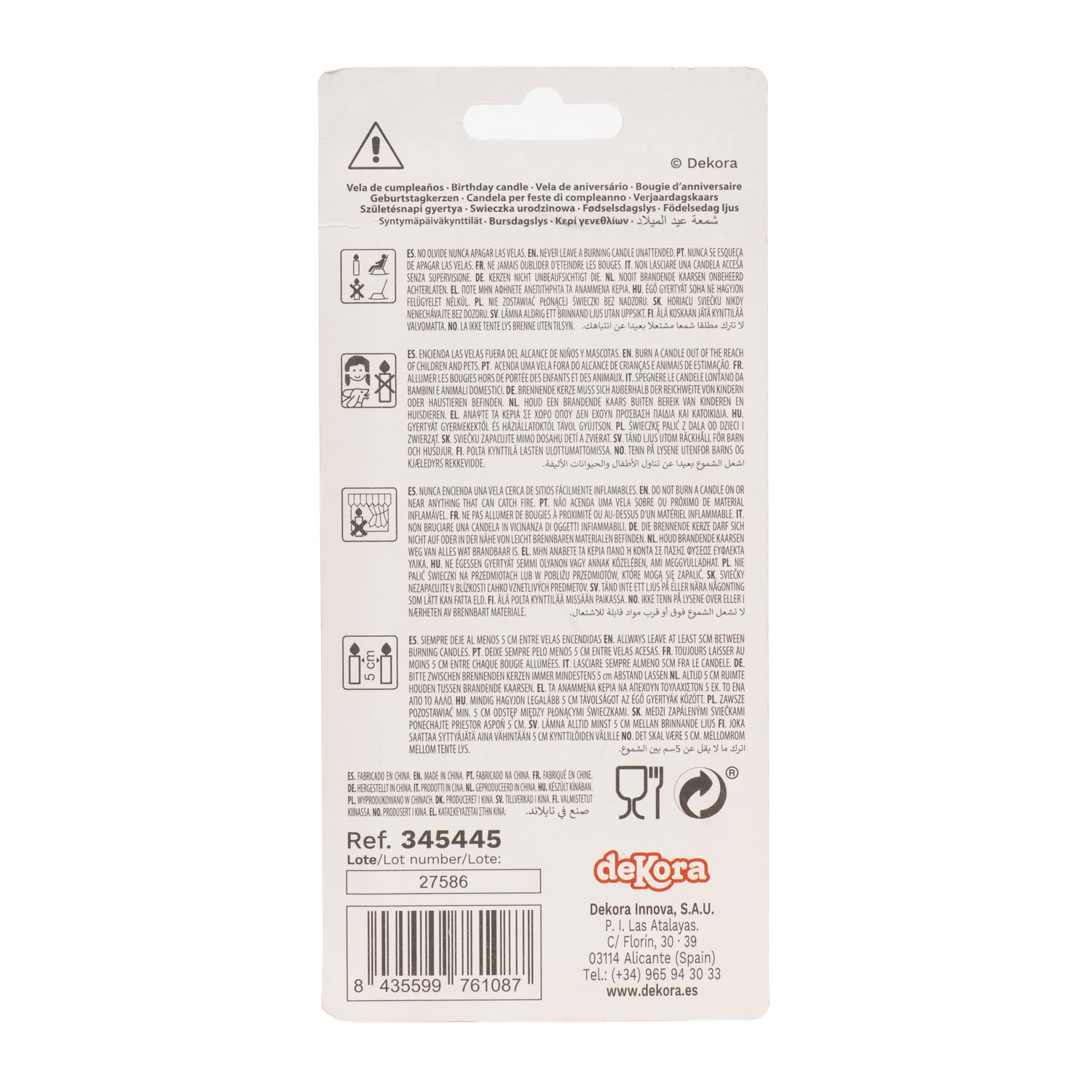 VELAS DOURADAS COM BOLHAS 14CM