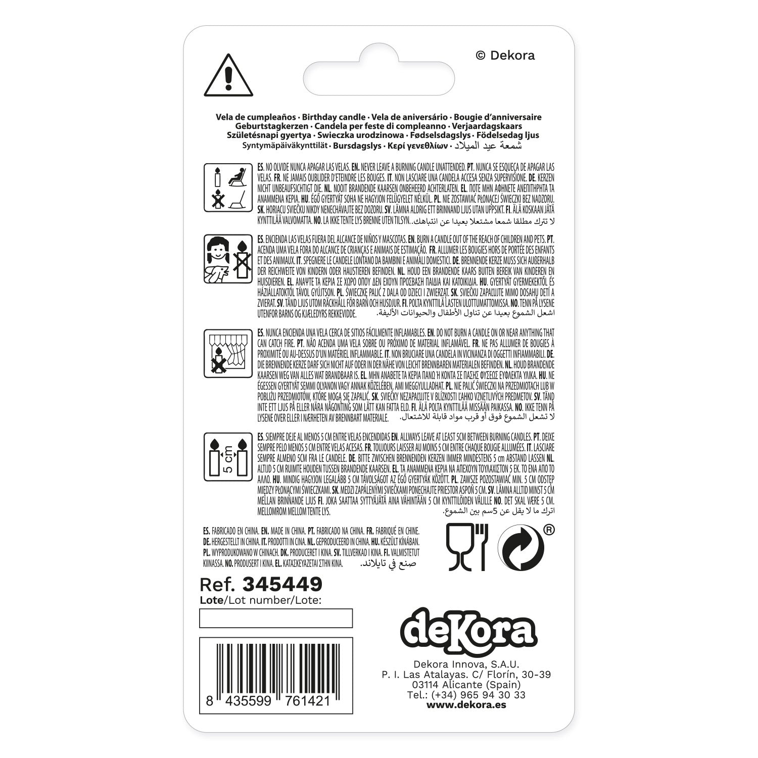 VELA DE ANIVERSÁRIO PIRATA 7.5CM