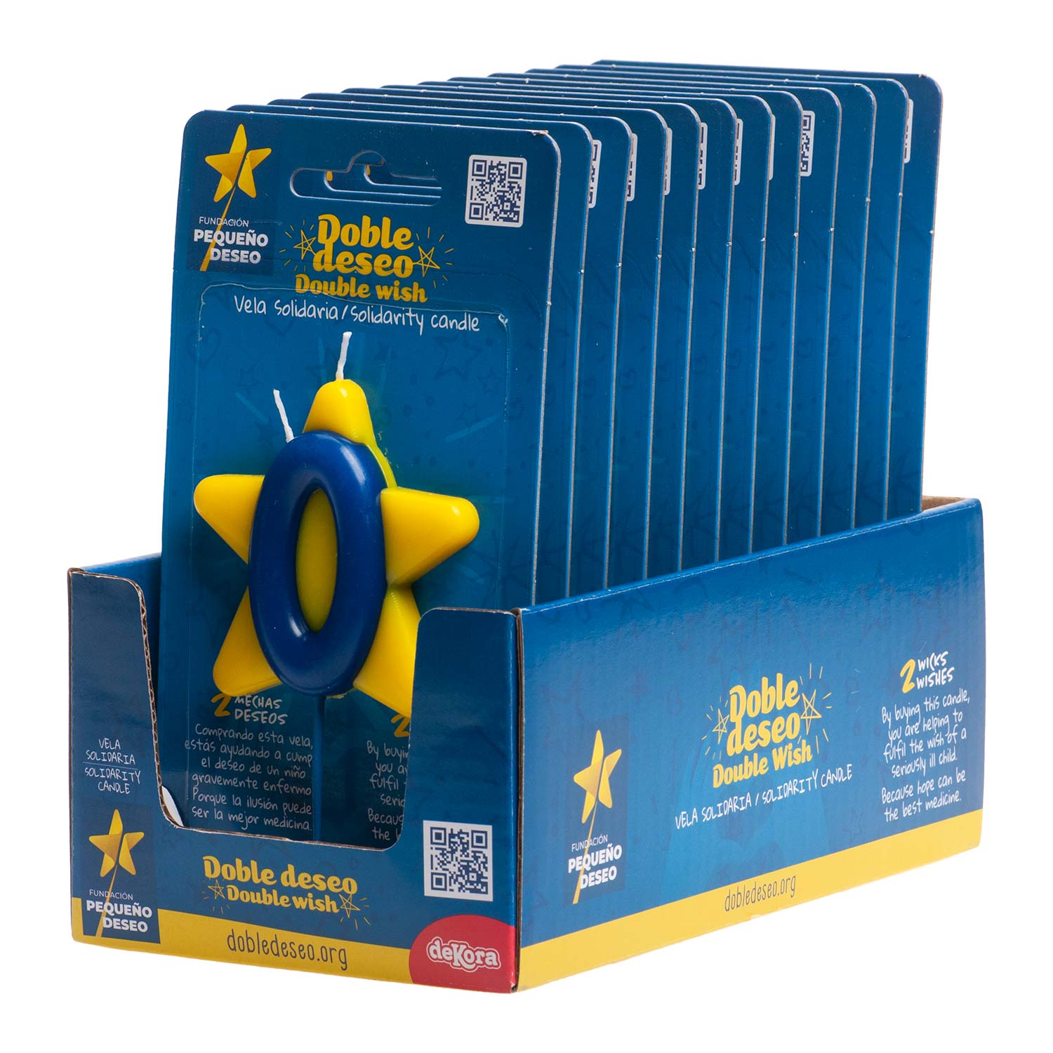 DOUBLE STAR SOLIDARITY BIRTHDAY CANDLE | Nº0