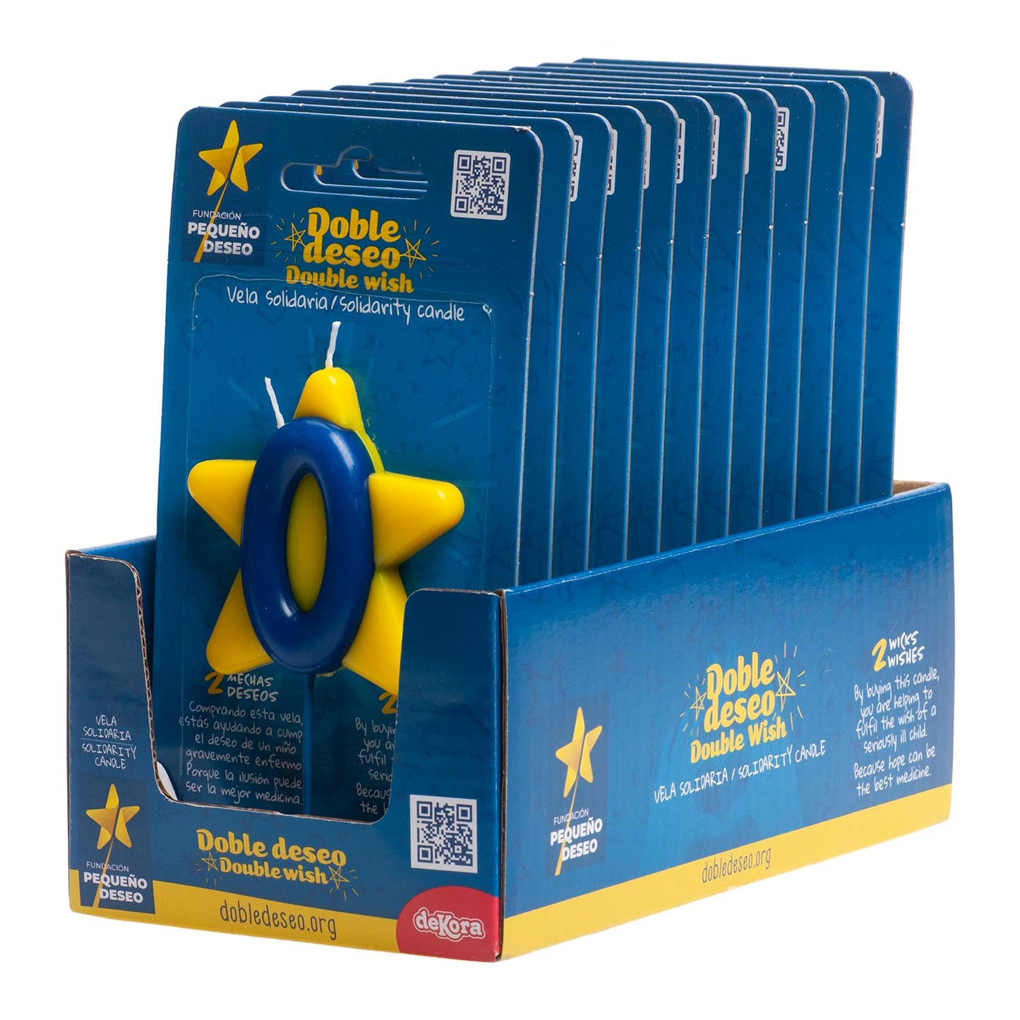VELA ANIVERSÁRIO SOLIDARIEDADE ESTRELA DESEJO DUPLO | Nº0