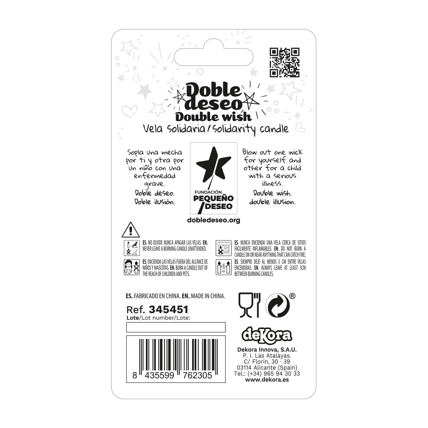 DOUBLE STAR SOLIDARITY BIRTHDAY CANDLE | Nº1