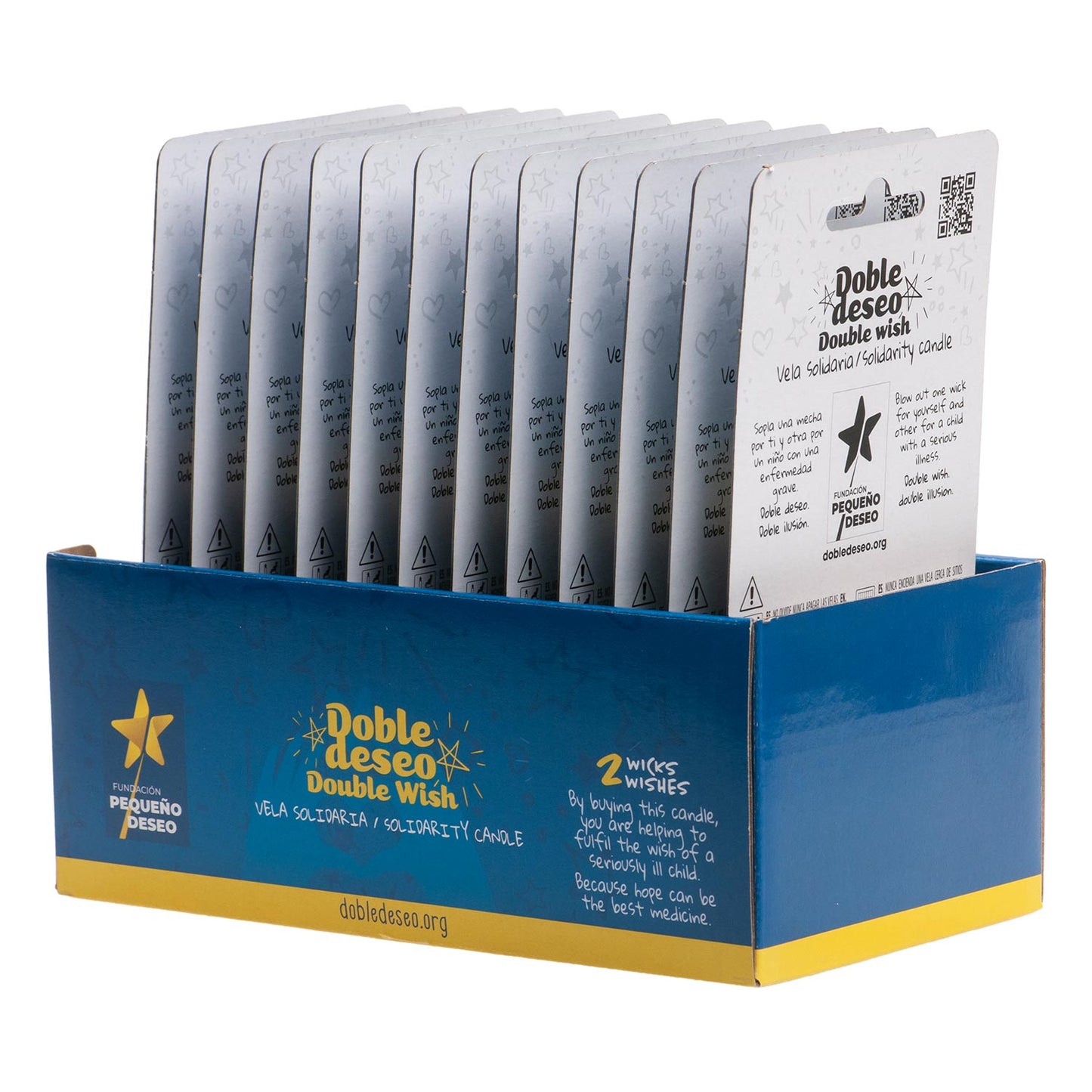 VELA ANIVERSÁRIO SOLIDÁRIA ESTRELA DESEJO DUPLO | Nº2