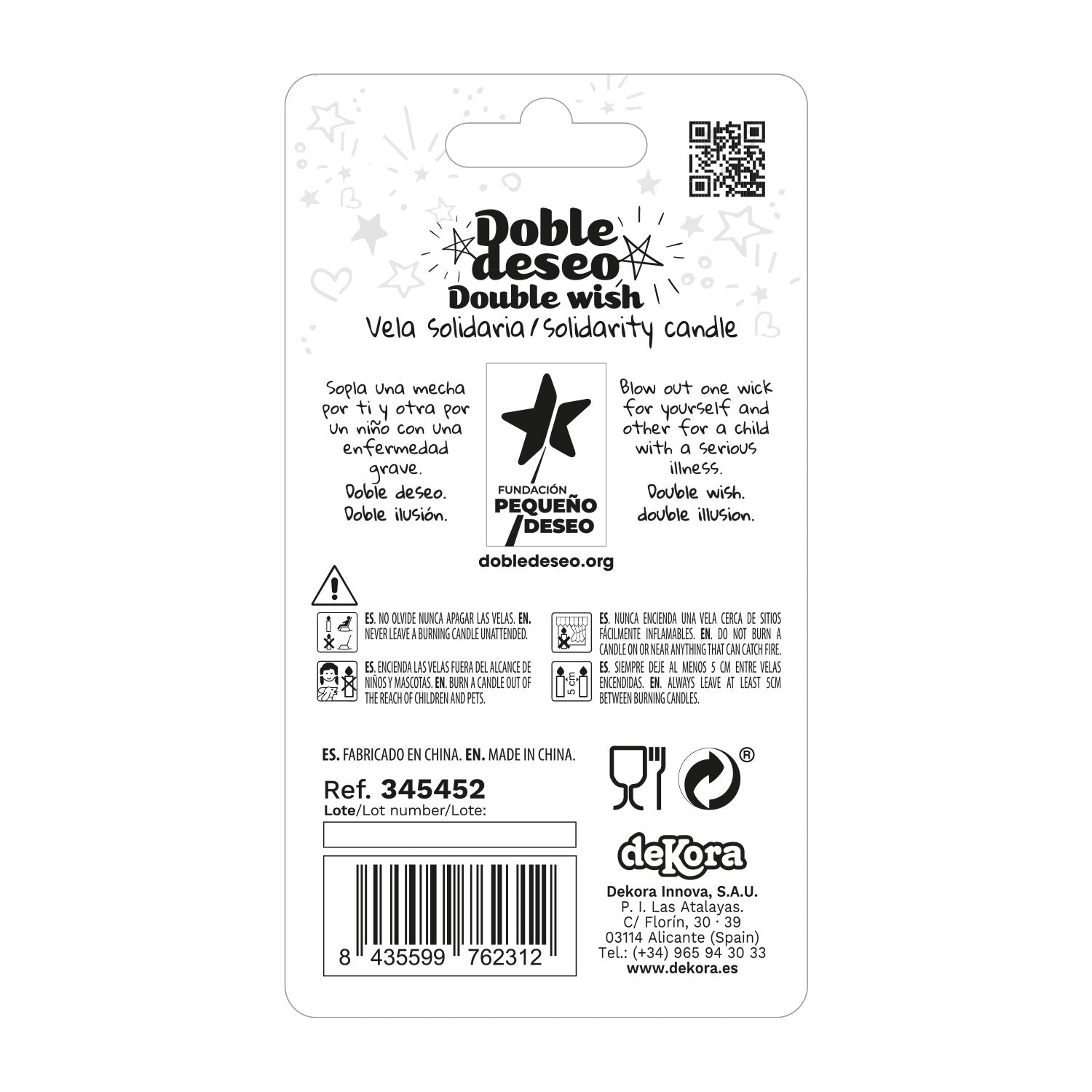 DOUBLE STAR SOLIDARITY BIRTHDAY CANDLE | Nº2
