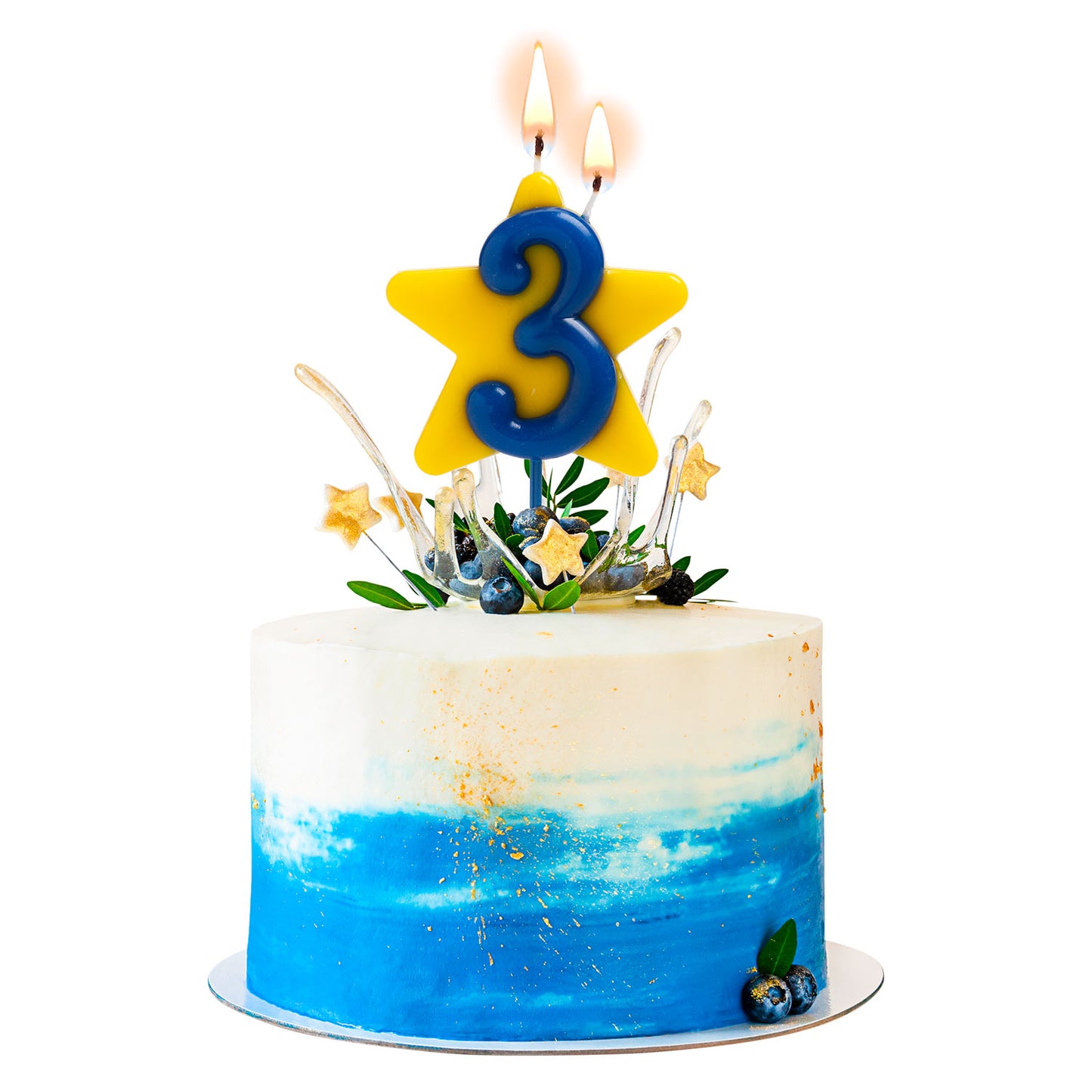 DOUBLE STAR SOLIDARITY BIRTHDAY CANDLE | Nº3