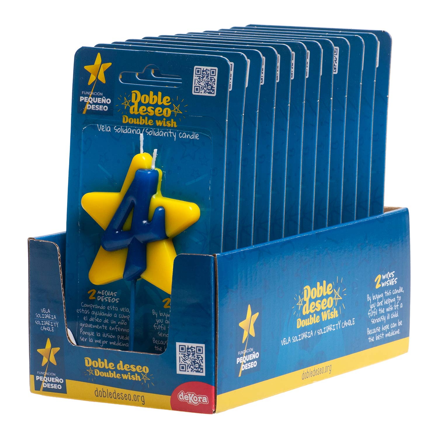 DOUBLE STAR SOLIDARITY BIRTHDAY CANDLE | Nº4