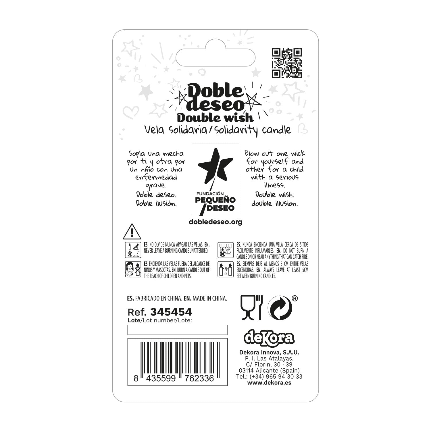 DOUBLE STAR SOLIDARITY BIRTHDAY CANDLE | Nº4